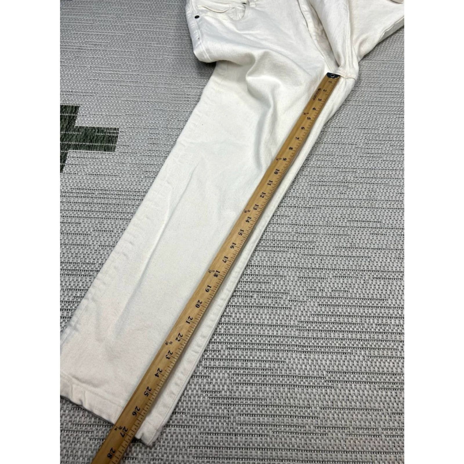 Vince Vince Jeans Mens 36 Beige Cotton Stretch Regular Fit High Rise 34x27 Straight Denim 5-Pocket City Preppy Mens Size US 36 / EU 52 - 5 Thumbnail