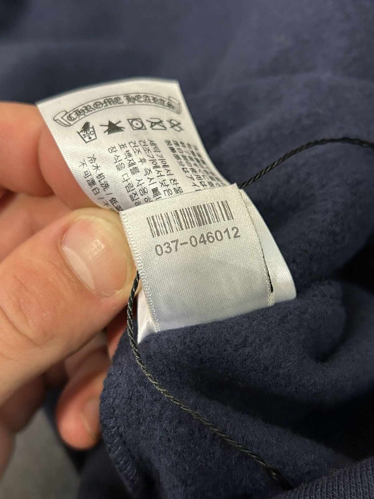 Chrome Hearts Chrome Hearts Eyechart Hooded Sweatshirt Navy Size US L / EU 52-54 / 3 - 8 Thumbnail