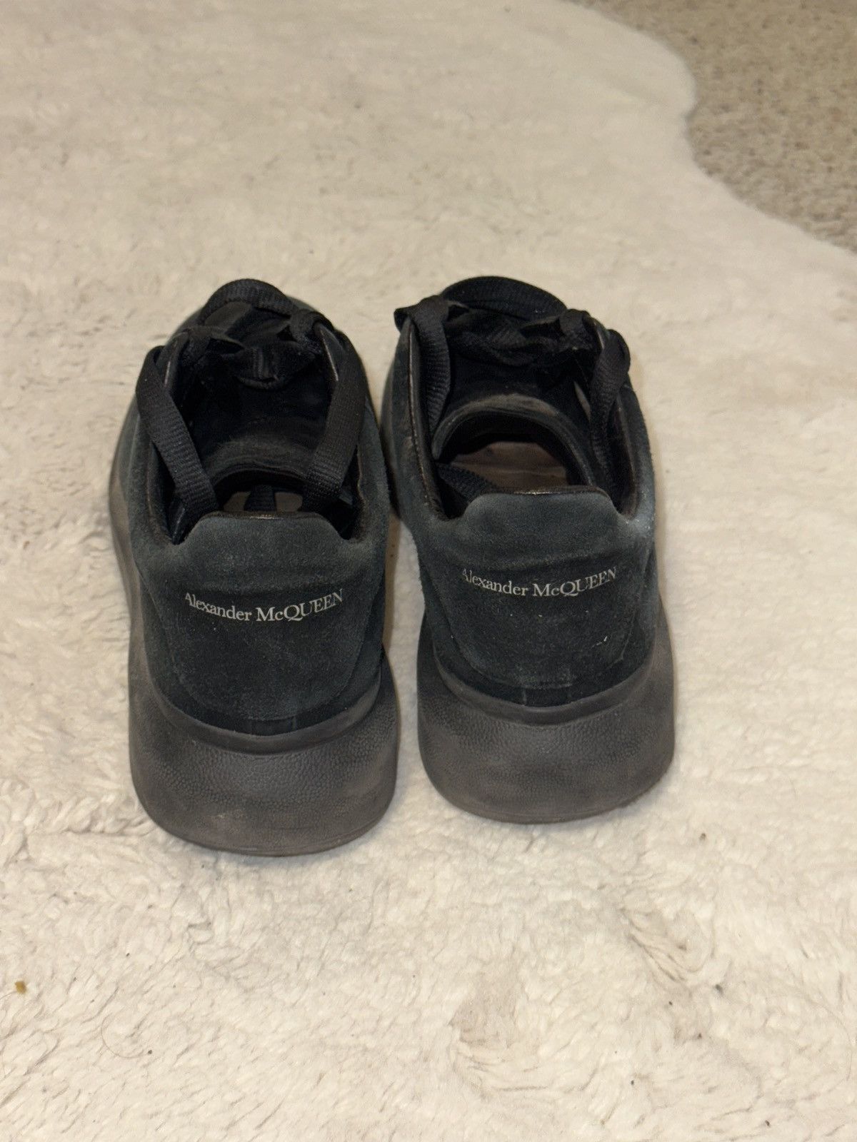 Alexander McQueen Alexander McQueen All Black Suede Sneakers Size US 8.5 / EU 41-42 - 2 Thumbnail