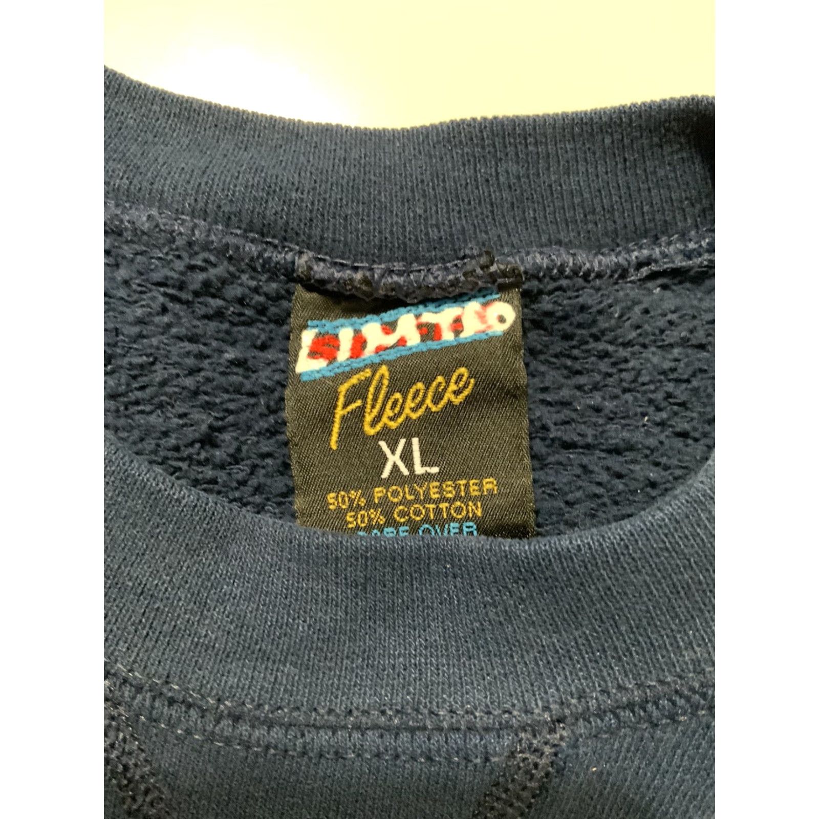 Soffe VINTAGE 90s Soffe Fleece Lions School Crewneck Sweatshirt Navy Blue XL Men Size US XL / EU 56 / 4 - 4 Thumbnail
