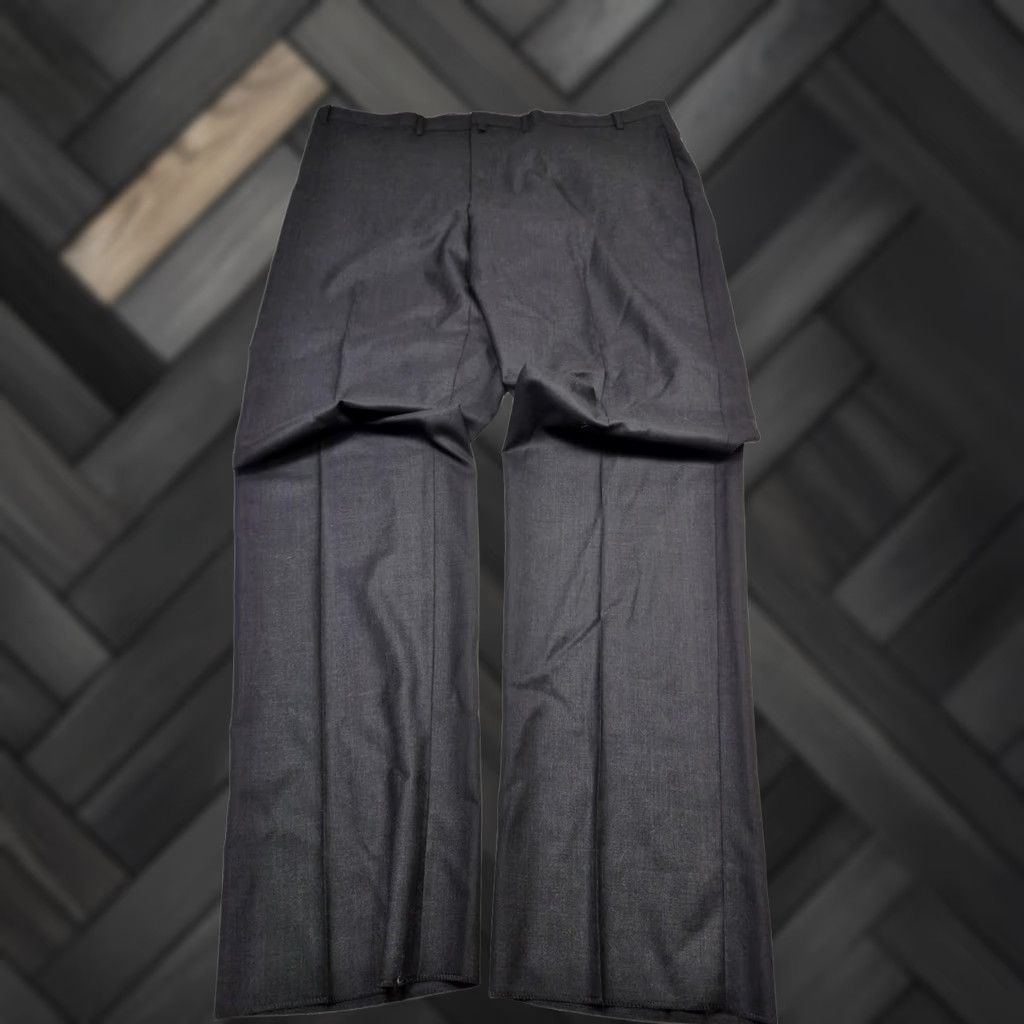 Tallia Tallia Wool Suit Pants Mens 46x38 Gray Charcoal Flat Front Dress NWT Size 46R - 1 Thumbnail