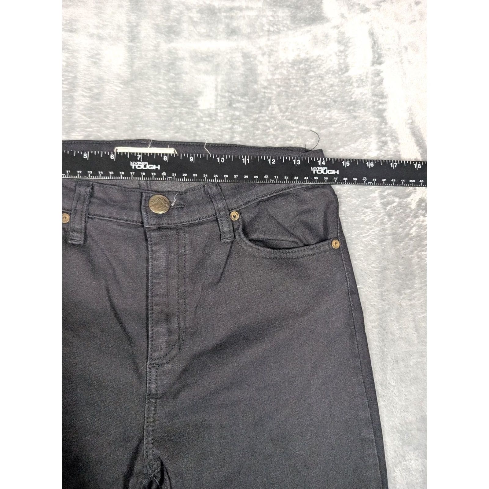 Free People VINTAGE? No, not vintage. Free People Jeans Womens 28 Black Hi Rise Distressed Skinny Stretch Denim Ripped Size 28" / US 6 / IT 42 - 2 Thumbnail