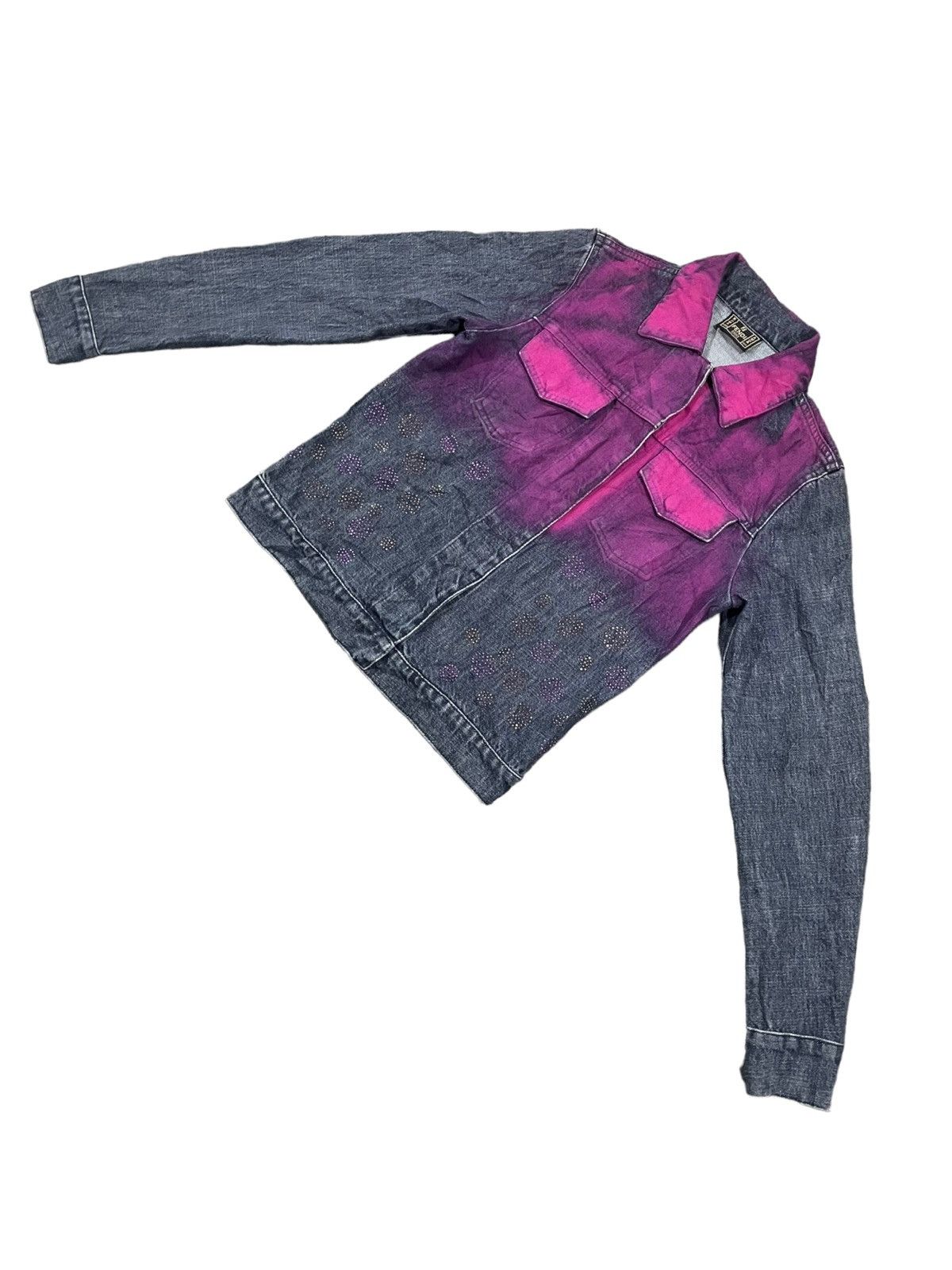 Fendi Fendi Electric Splattered Rare Denim Jacket Size S / US 4 / IT 40 - 6 Thumbnail