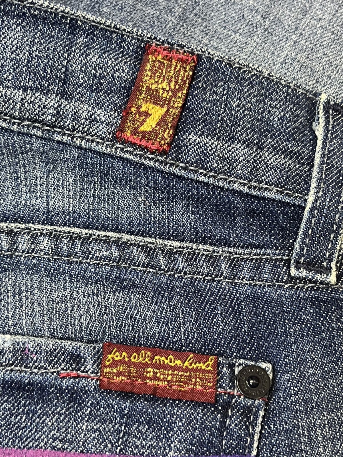 7 For All Mankind 🔥SUPER FLARED🔥7 FOR ALL MANKIND made in usa flared jeans Size US 32 / EU 48 - 18 Thumbnail