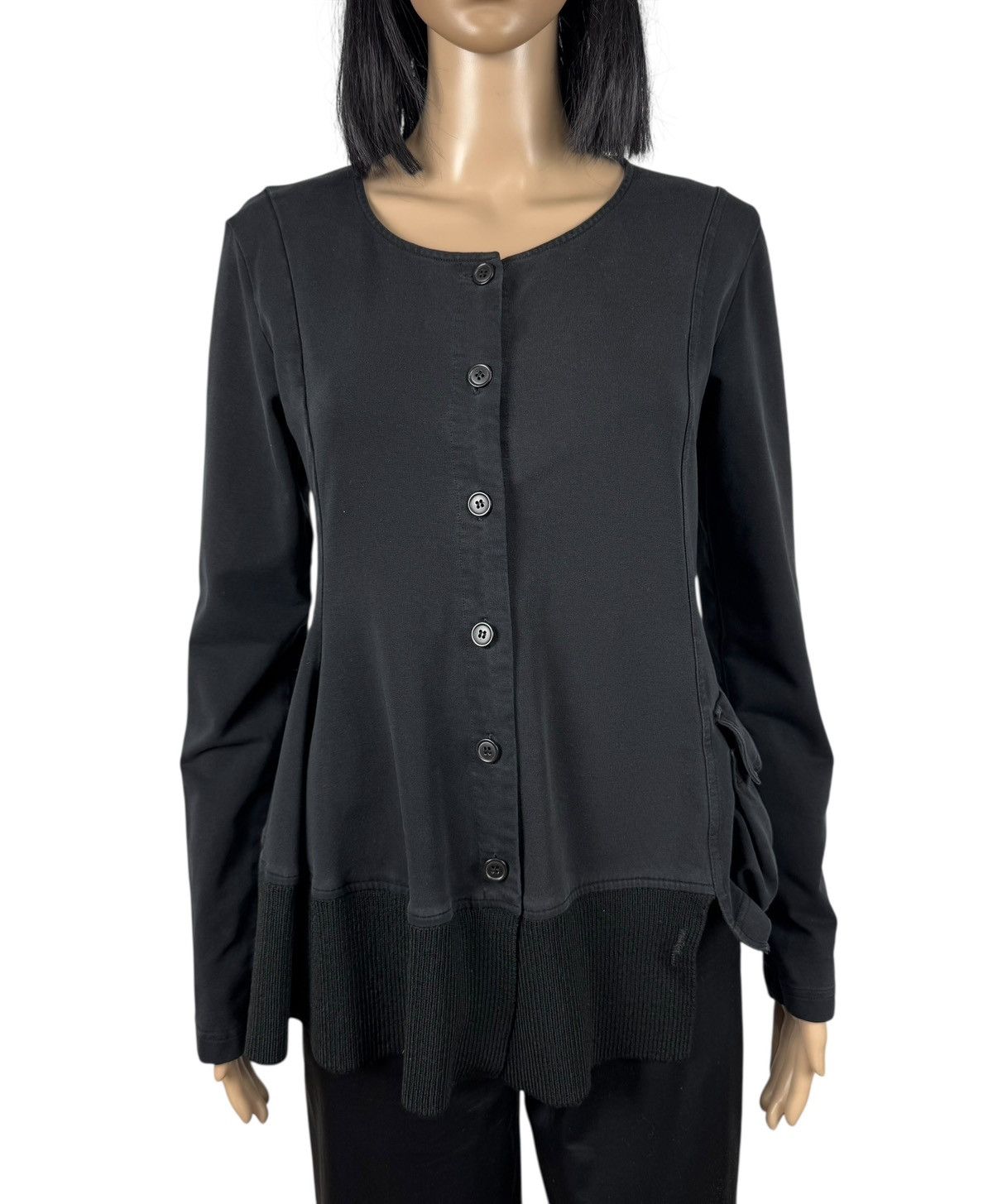 Rundholz Rundholz Asymmetrical Cotton-Wool Cardigan Pocket Accent M Size M / US 6-8 / IT 42-44 - 2 Thumbnail