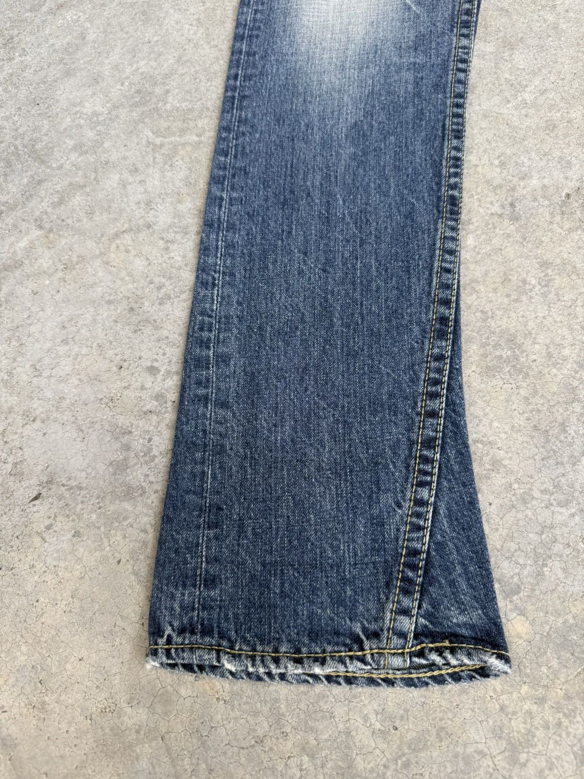 If Six Was Nine Japanese Rodeo Crowns Flared Jeans Distressed Size US 32 / EU 48 - 6 Thumbnail