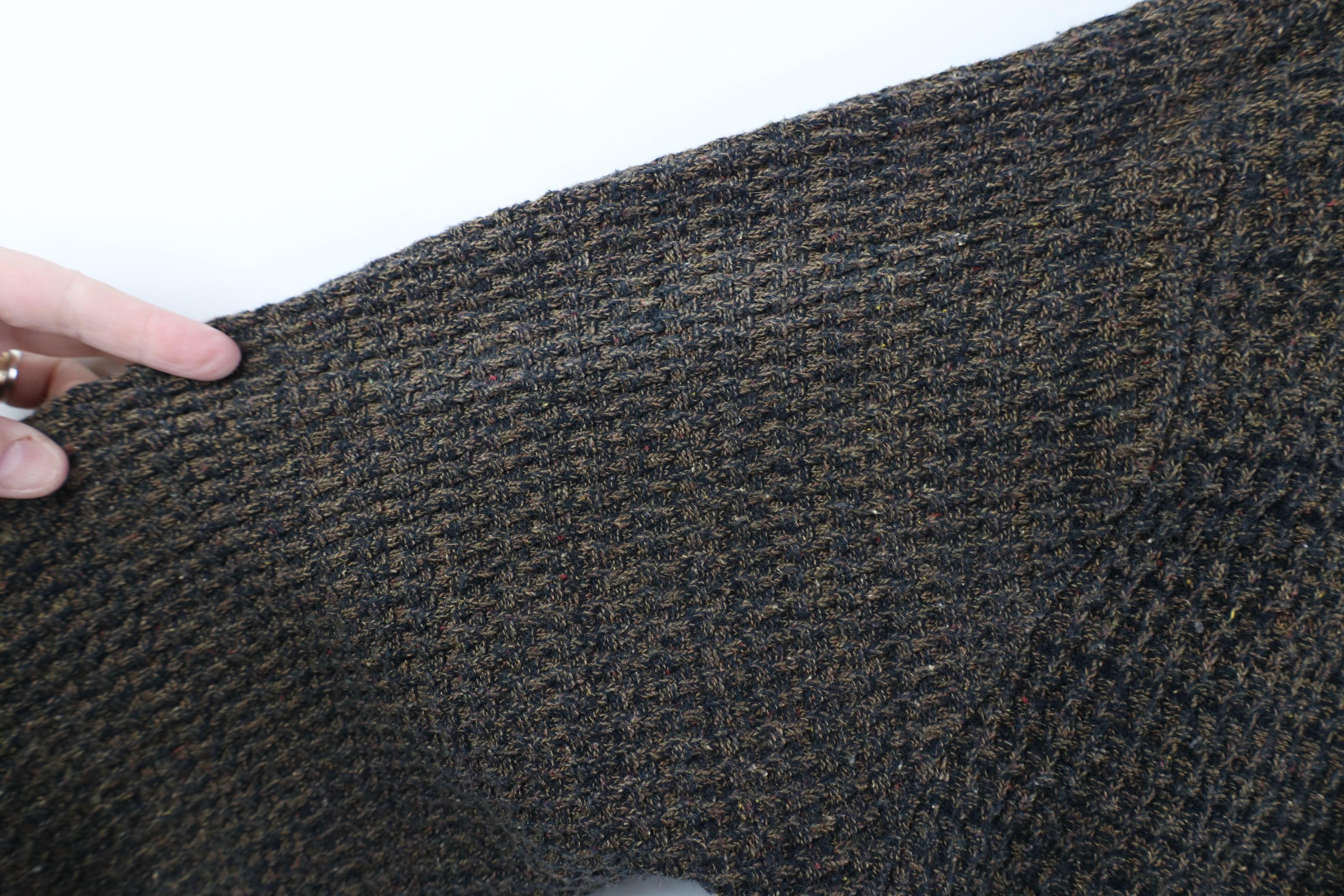 Vintage Vintage 90s Streetwear Ribbed Knit Henley Sweater Brown Size US XL / EU 56 / 4 - 7 Thumbnail