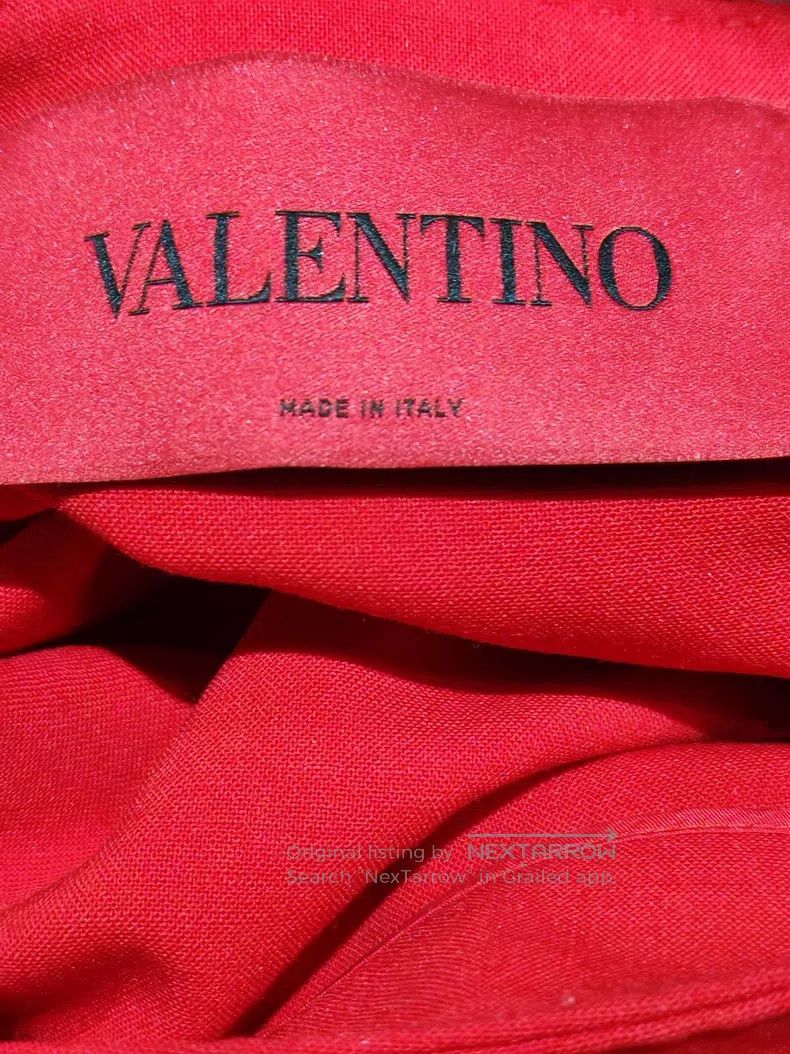 Valentino Valentino Red shoulder three-dimensional bow A- Size S / US 4 / IT 40 - 3 Thumbnail