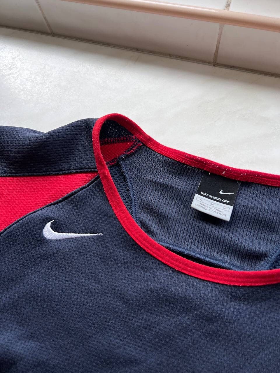 Nike Y2K Nike Total 90 Logo Sweatshirt Crewneck Navy Blue USED Size US M / EU 48-50 / 2 - 2 Thumbnail