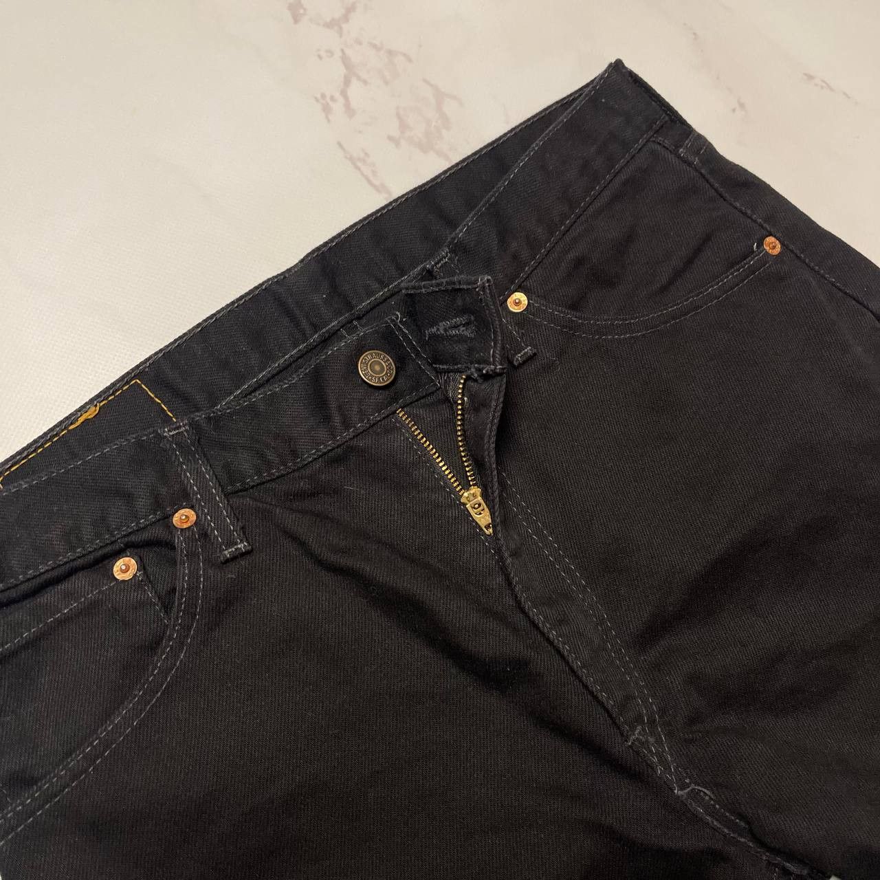 Levi's LEVIS 521 VINTAGE Y2K BLACK DENIM JEANS STREETWEAR STYLE Size US 33 - 6 Thumbnail