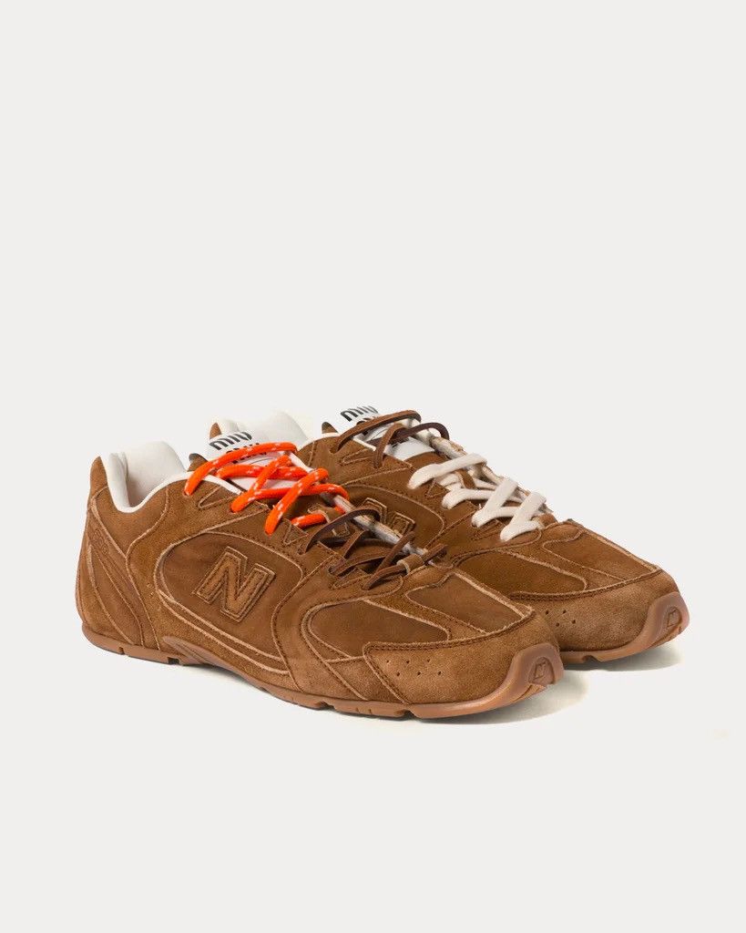 Miu Miu × New Balance New Balance X Miu Miu 530 SL Suede Sneakers Cinnamon Brown Size US 12 / IT 42 - 17 Thumbnail
