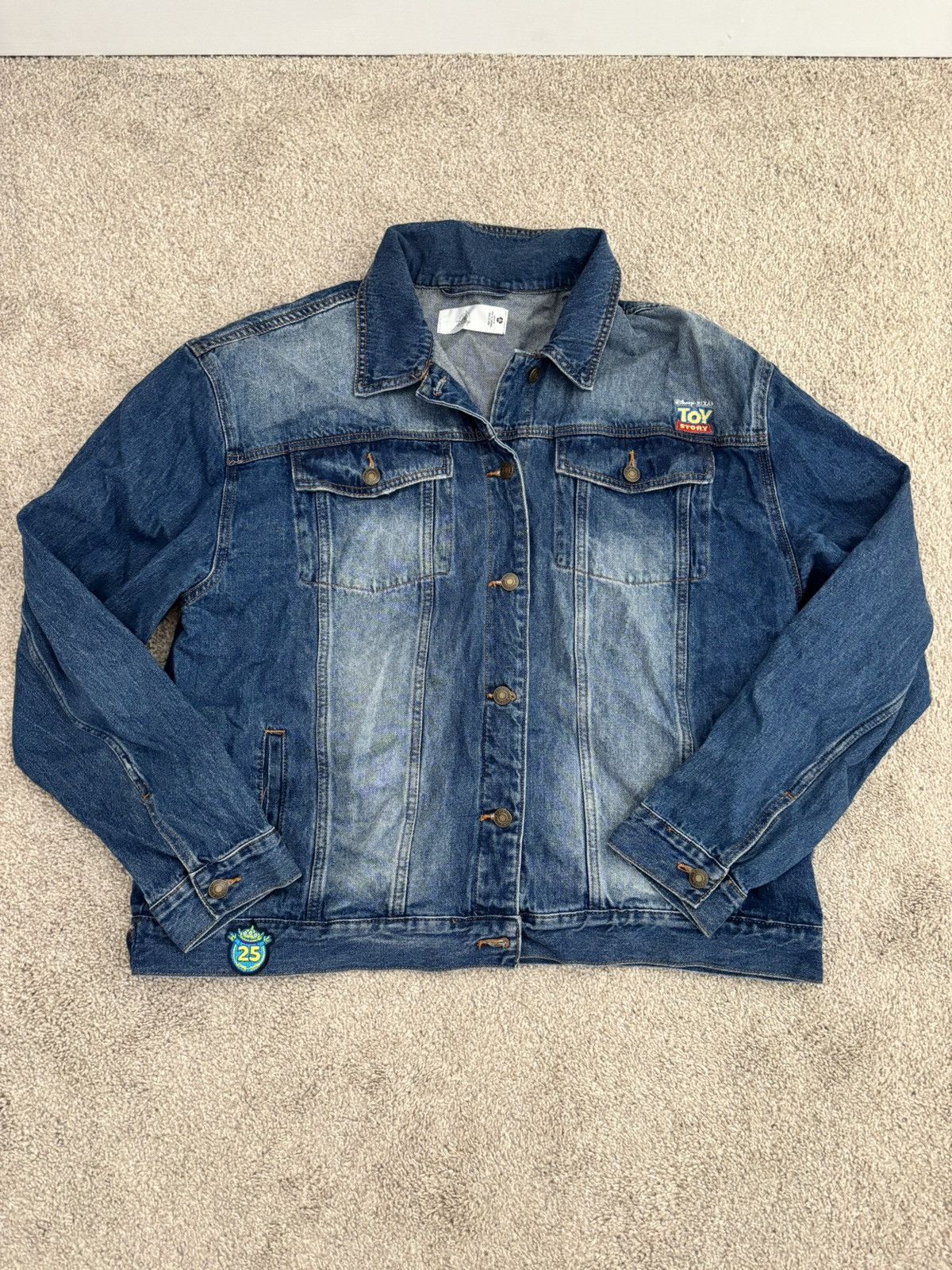 Disney Toy Story Denim Jacket Size US XL / EU 56 / 4 - 2 Thumbnail