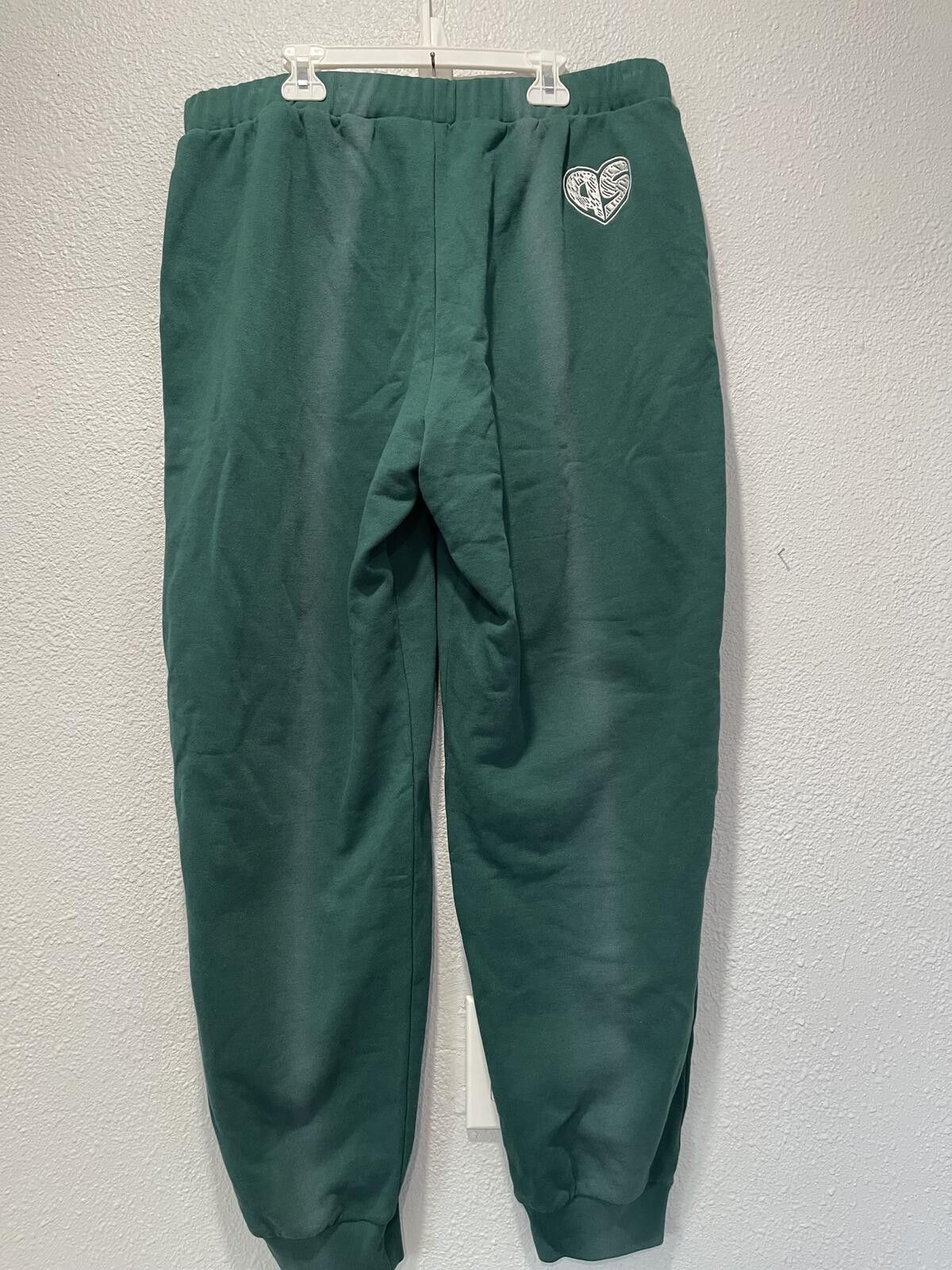 Adidas Adidas Green Jogger Sweatpants with Embroidered Logo and P.O Size 40" / US 18 - 2 Thumbnail