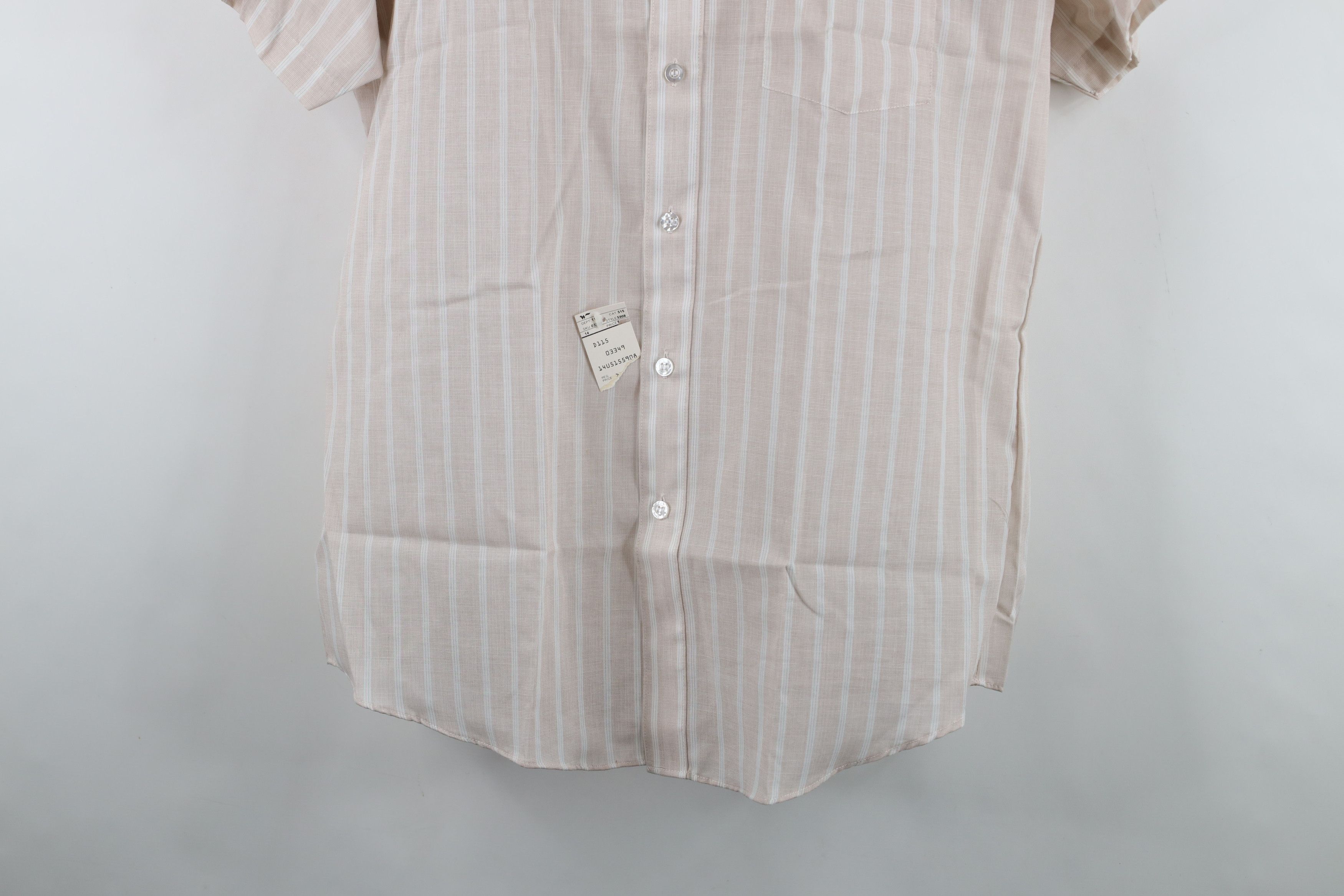 Fruit Of The Loom Deadstock Vintage 60s 70s Fruit of the Loom Button Shirt Size US M / EU 48-50 / 2 - 3 Thumbnail