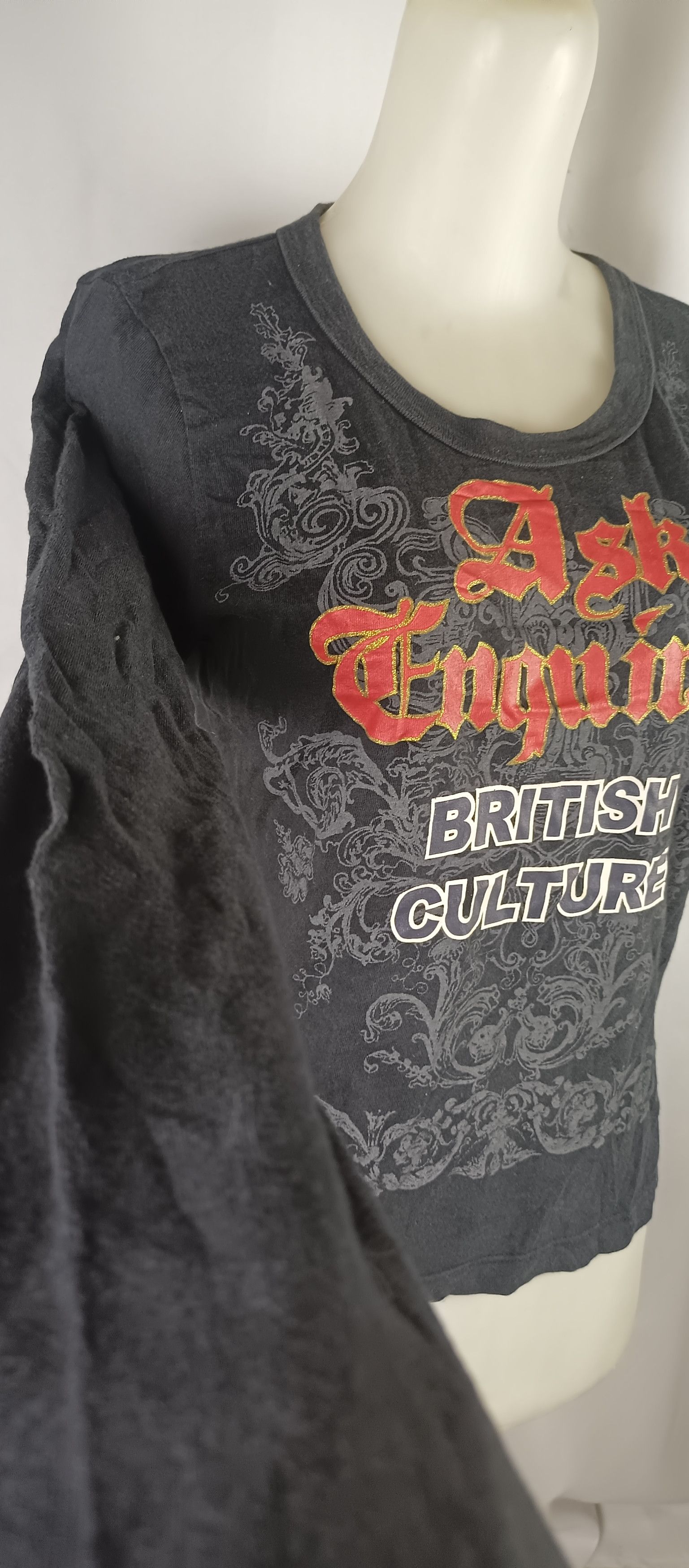 Japanese Brand × Le Grande Bleu (L.G.B.) ASK ENQUIRED British Culture Black Long Sleeve Tsirt Size M / US 6-8 / IT 42-44 - 14 Thumbnail