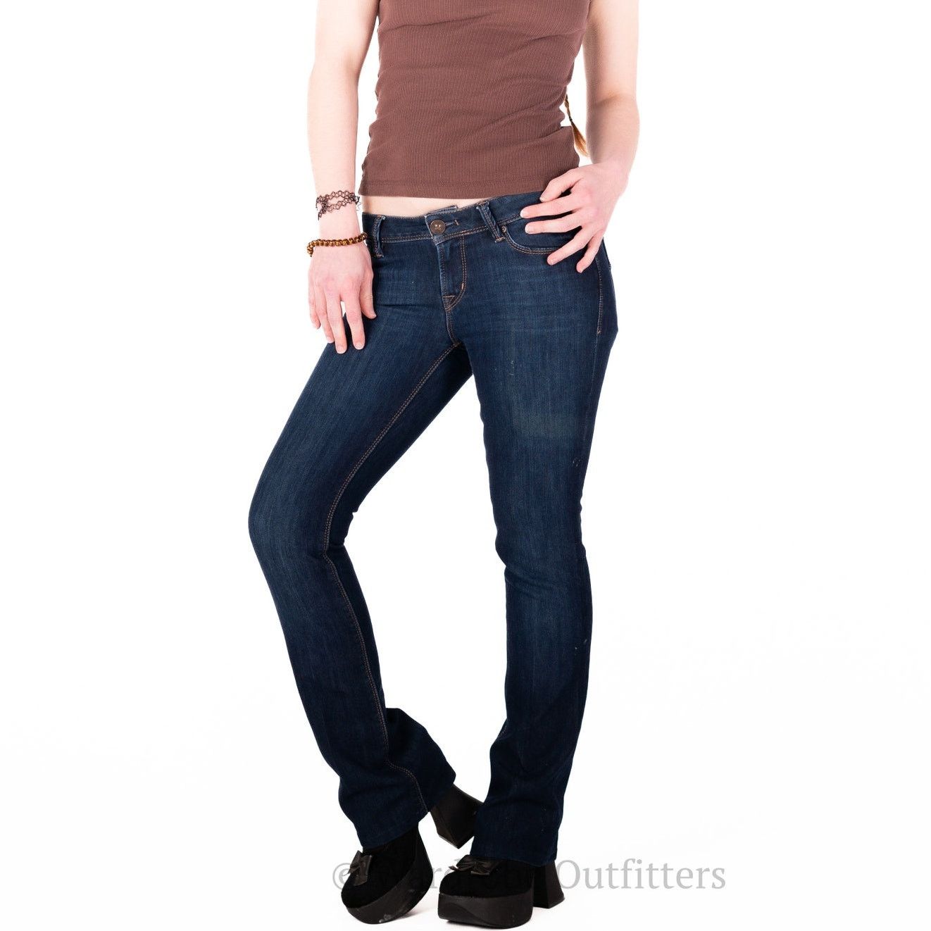 DL1961 DL1961 Cindy Sonic Slim Boot Indigo Low Rise Blue Jeans Size 26" / US 2 / IT 38 - 1 Thumbnail