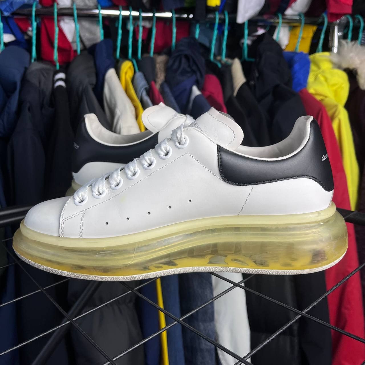 Alexander McQueen Alexander McQueen Oversized Leather Sneakers 611698 Size US 9 / IT 39 - 9 Thumbnail