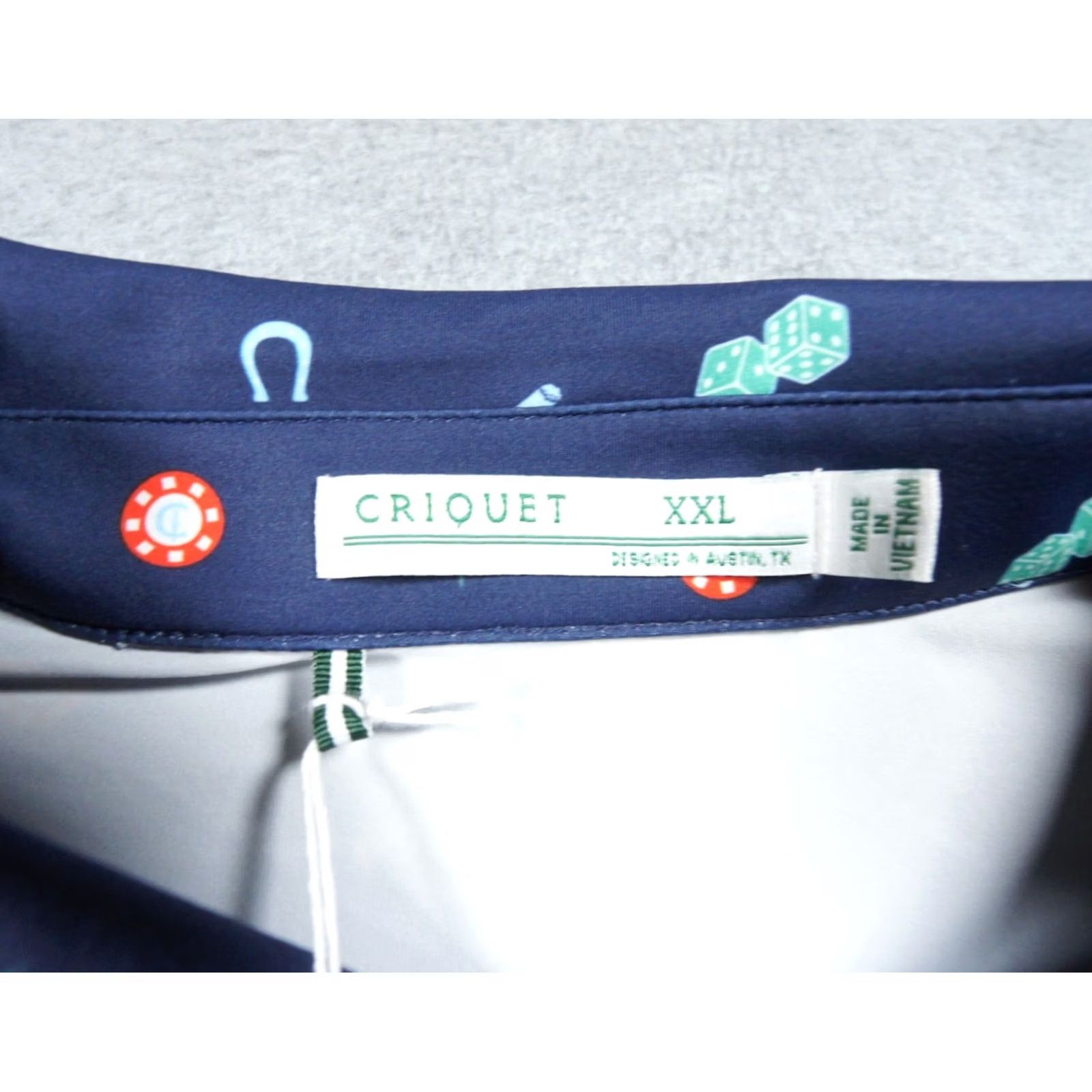 Vintage Criquet Shirt Mens 2XL XXL Blue Polo Performance Viva Vegas Stretch NEW Size US XXL / EU 58 / 5 - 5 Thumbnail