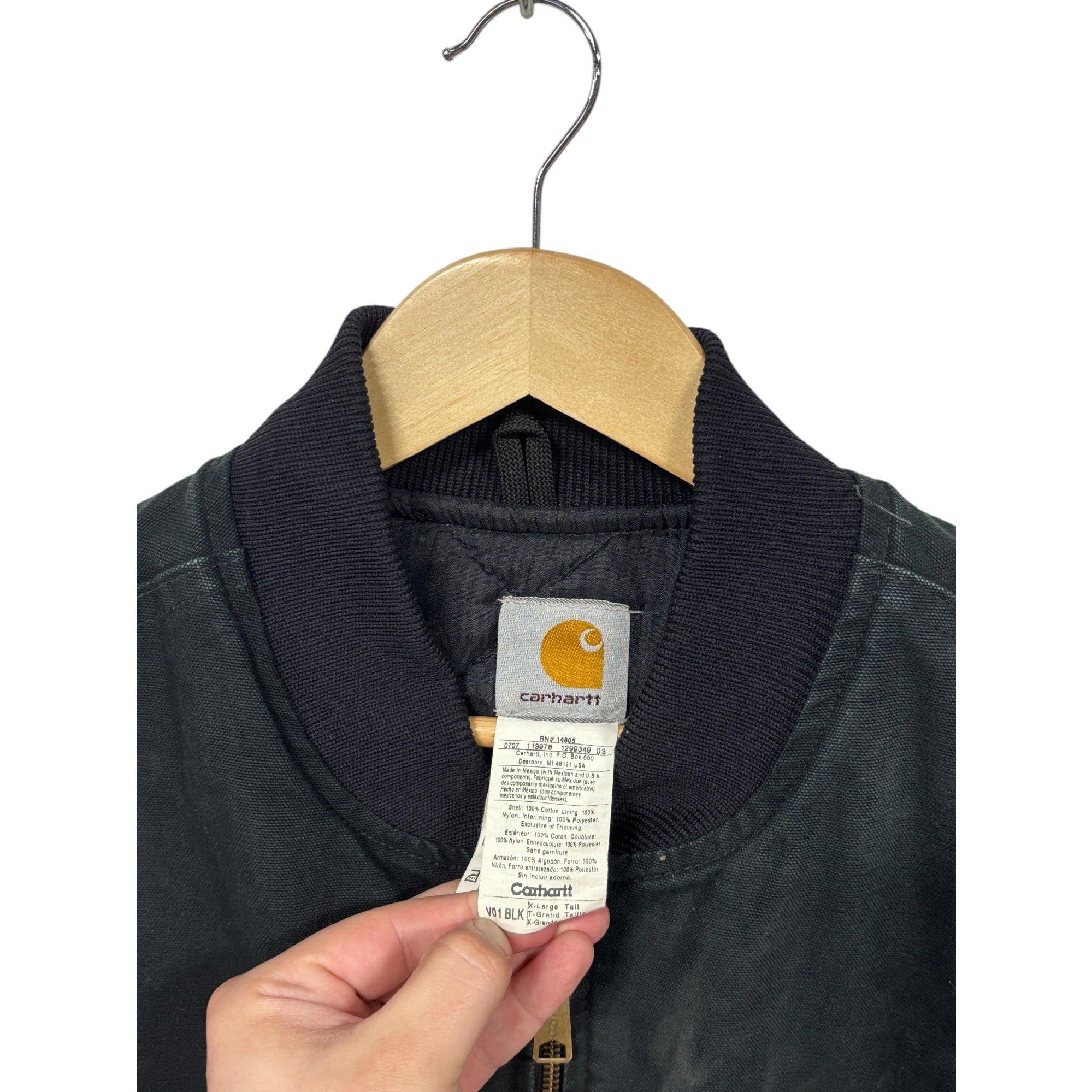 Carhartt Vintage Carhartt Faded Black V01 Zip Up Work Vest Size XL Ta Size US XL / EU 56 / 4 - 3 Thumbnail