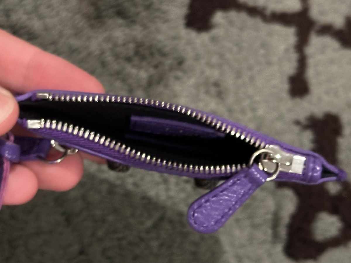 Balenciaga Purple Le Cagole Coin Holder in Arena Lambskin Size ONE SIZE - 9 Thumbnail