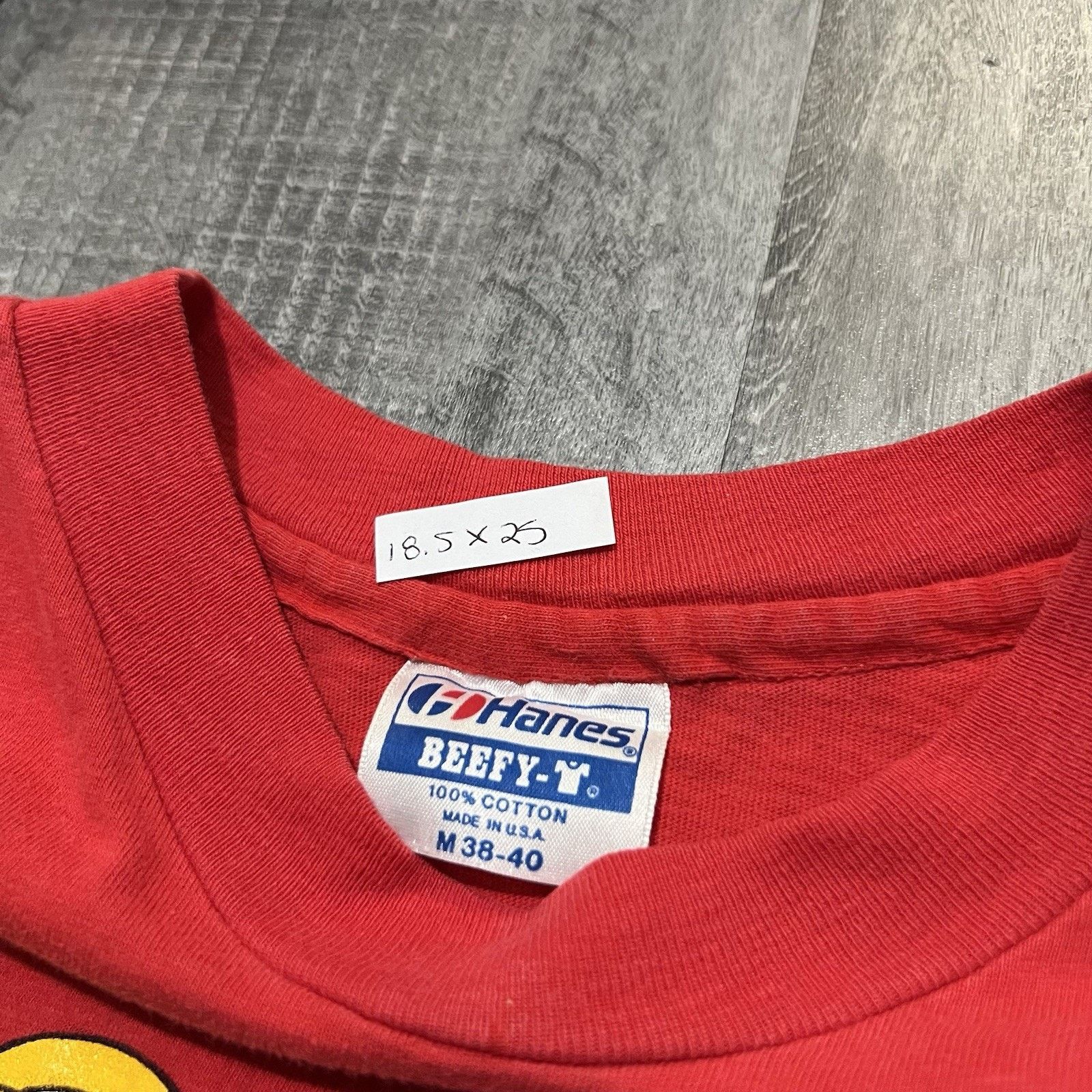 Hanes VTG Harley Davidson 1989 Red Racine Eagle 80s Biker Shirt M Size US M / EU 48-50 / 2 - 6 Thumbnail