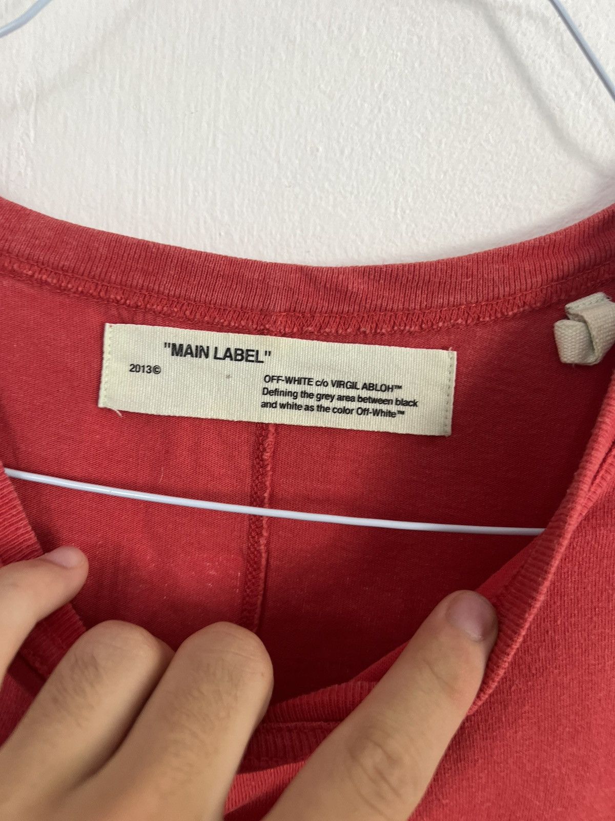 Off-White Off white brushed logo paint TEE Size US M / EU 48-50 / 2 - 12 Thumbnail