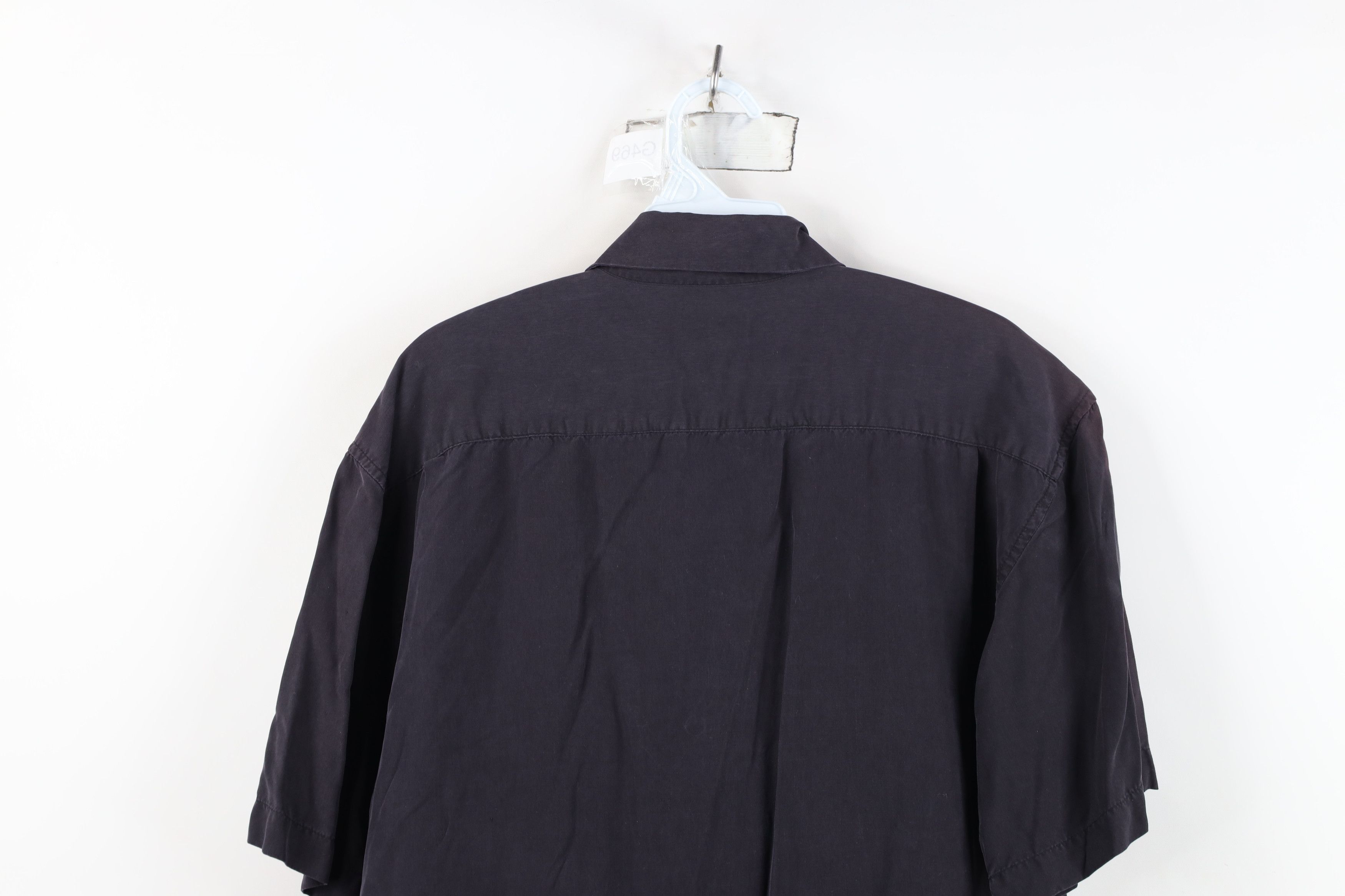 Vintage Vintage 90s Streetwear Collar Board Button Shirt Black Size US S / EU 44-46 / 1 - 14 Thumbnail