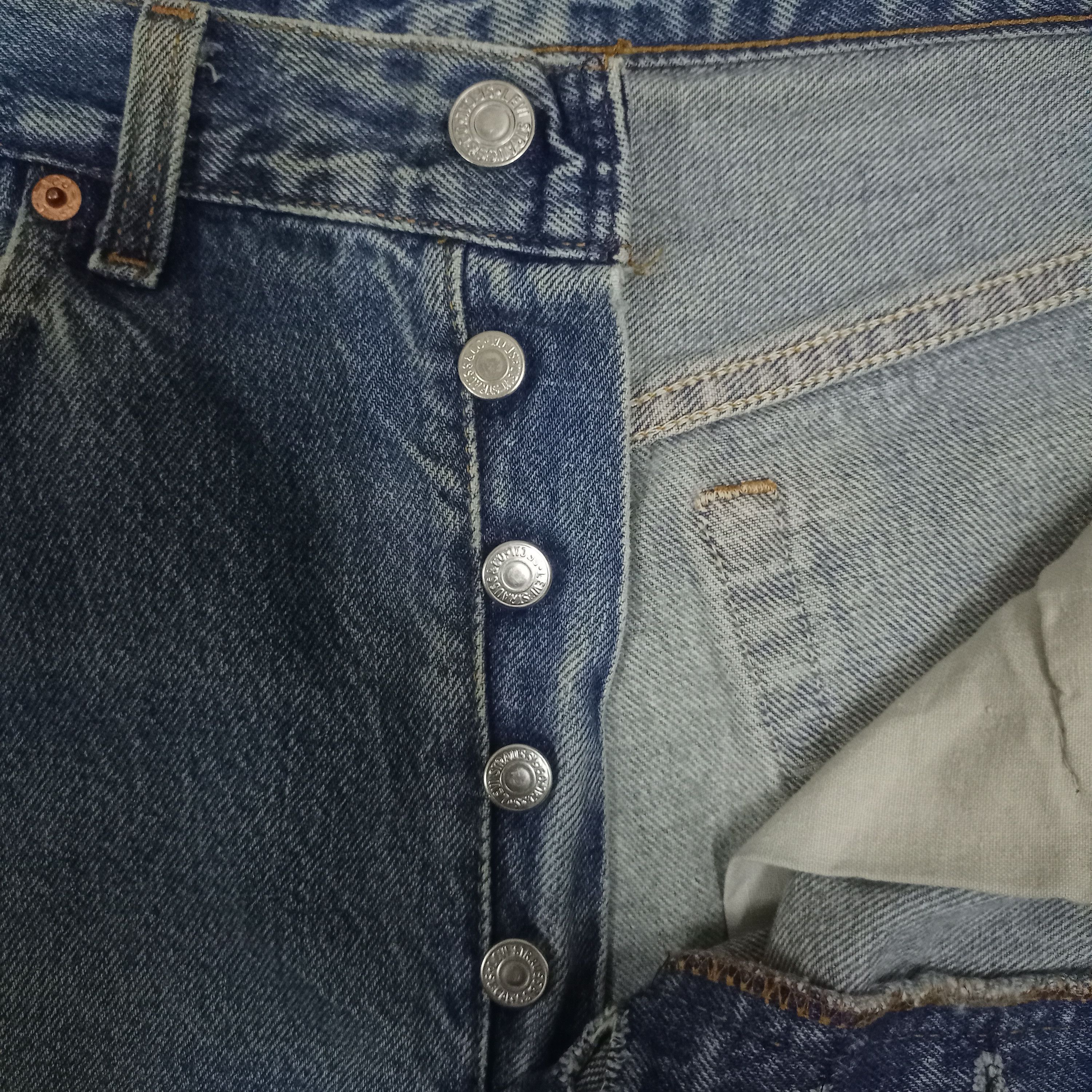 Levi's Vintage 80s Levis 501 Distressed Loose Style Thrashed Jeans Size US 31 - 3 Thumbnail