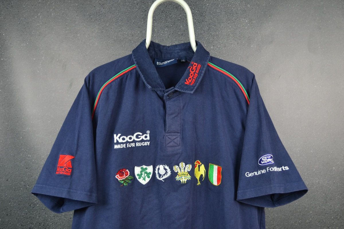 Vintage Vintage Rugby Union Shirt Kooga Six 6 Nations Polo Jersey Size US XXL / EU 58 / 5 - 3 Thumbnail