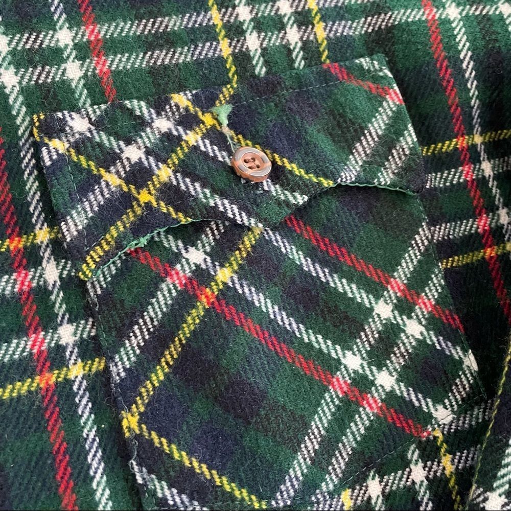 Vintage Vintage 70s JC Penney Green Plaid Flannel Button Up Shirt M Size US M / EU 48-50 / 2 - 3 Thumbnail