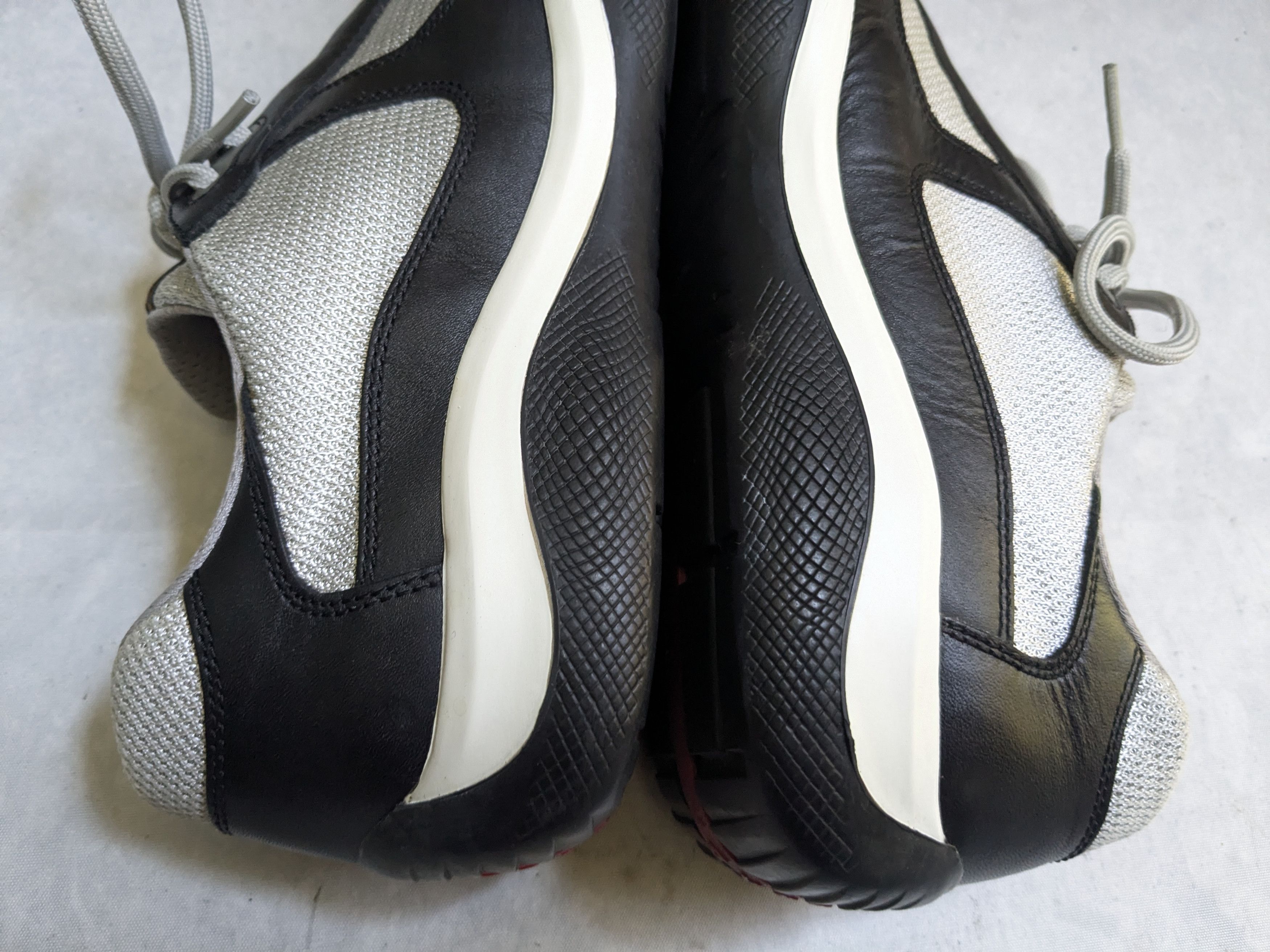Prada Prada America's Cup Sneakers Black 11 Silver White Size US 11 / EU 44 - 11 Thumbnail