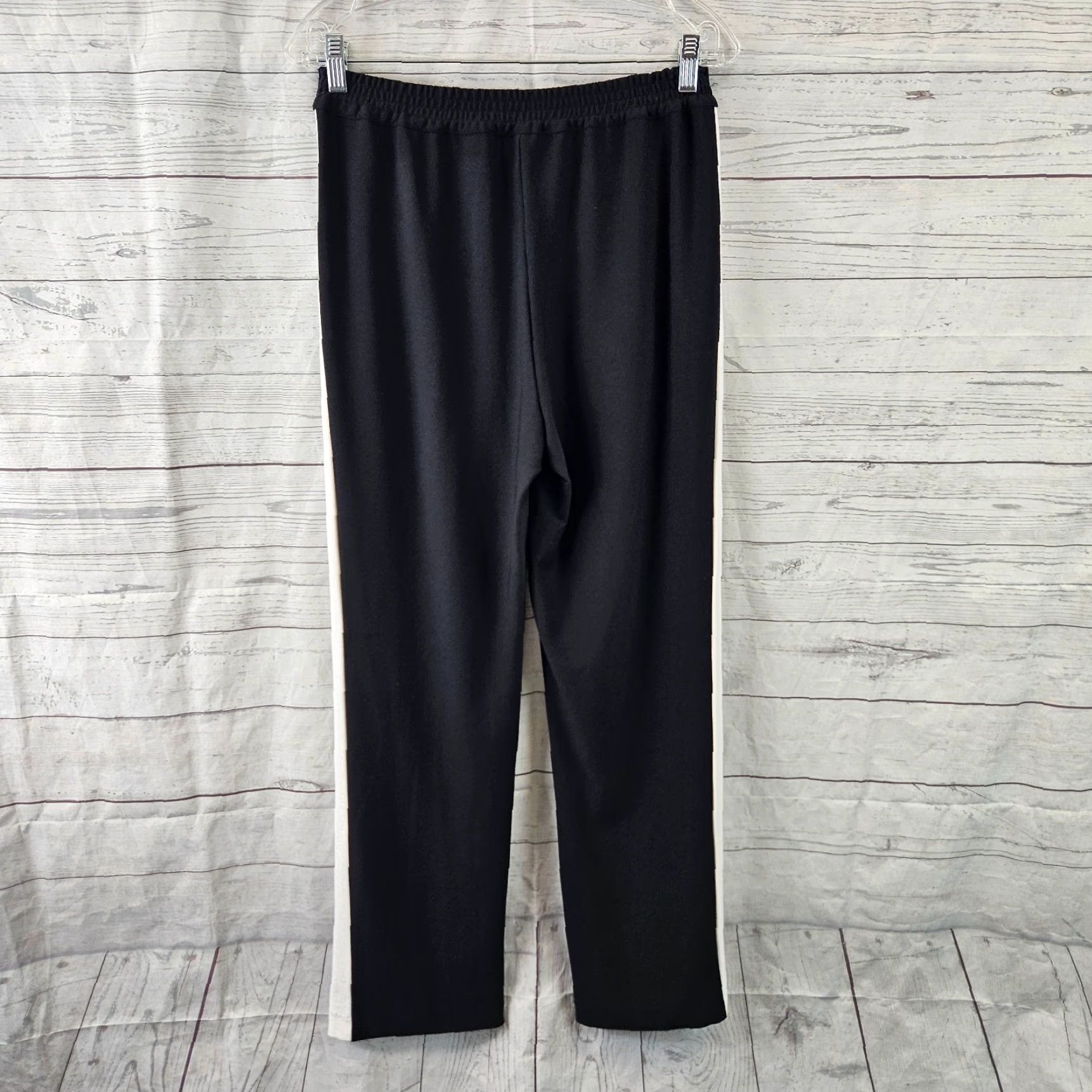 Vintage Lysse Womens Pants Pull On Black White High Rise Sz S Small Button No, keep original? Size 28" / US 6 / IT 42 - 3 Thumbnail