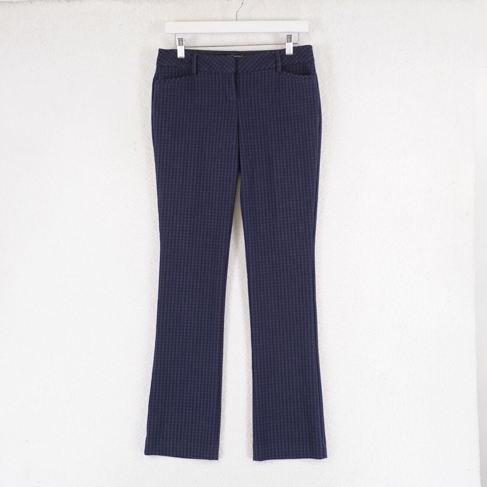 Express Express Columnist Blue Check Polyeter Blend Dress Pants 2R 3 Size 26" / US 2 / IT 38 - 1 Thumbnail
