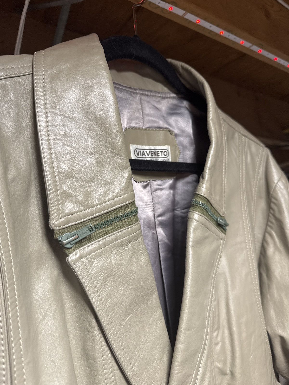 Other Vintage Via Veneto Napa Leather Jacket Size US M / EU 48-50 / 2 - 2 Thumbnail