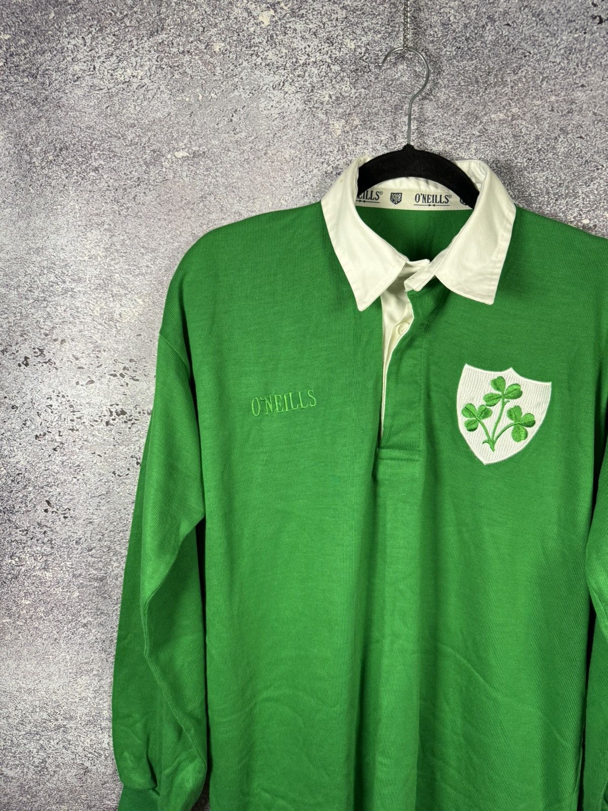O'Neills × Vintage Ireland Rugby Jersey O'Neills Vintage 80's Retro Large Size US L / EU 52-54 / 3 - 3 Thumbnail