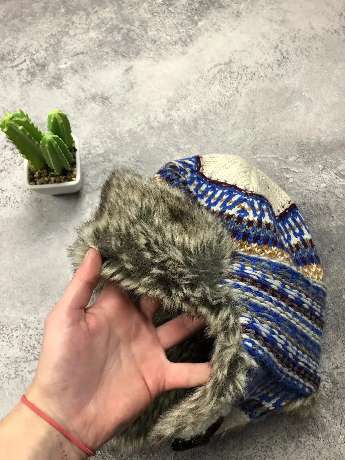 Japanese Brand USHANKA Hat Vintage Hype Mohair Streetwear Japans Style Y2k Size ONE SIZE - 3 Thumbnail