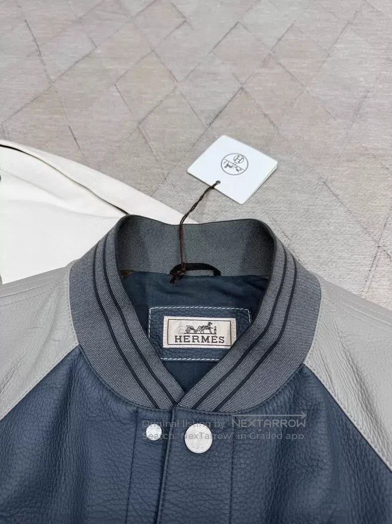 Hermes Hermes Autumn-Winter Reindeer Leather Baseball Jacket, 100 Size US M / EU 48-50 / 2 - 3 Thumbnail