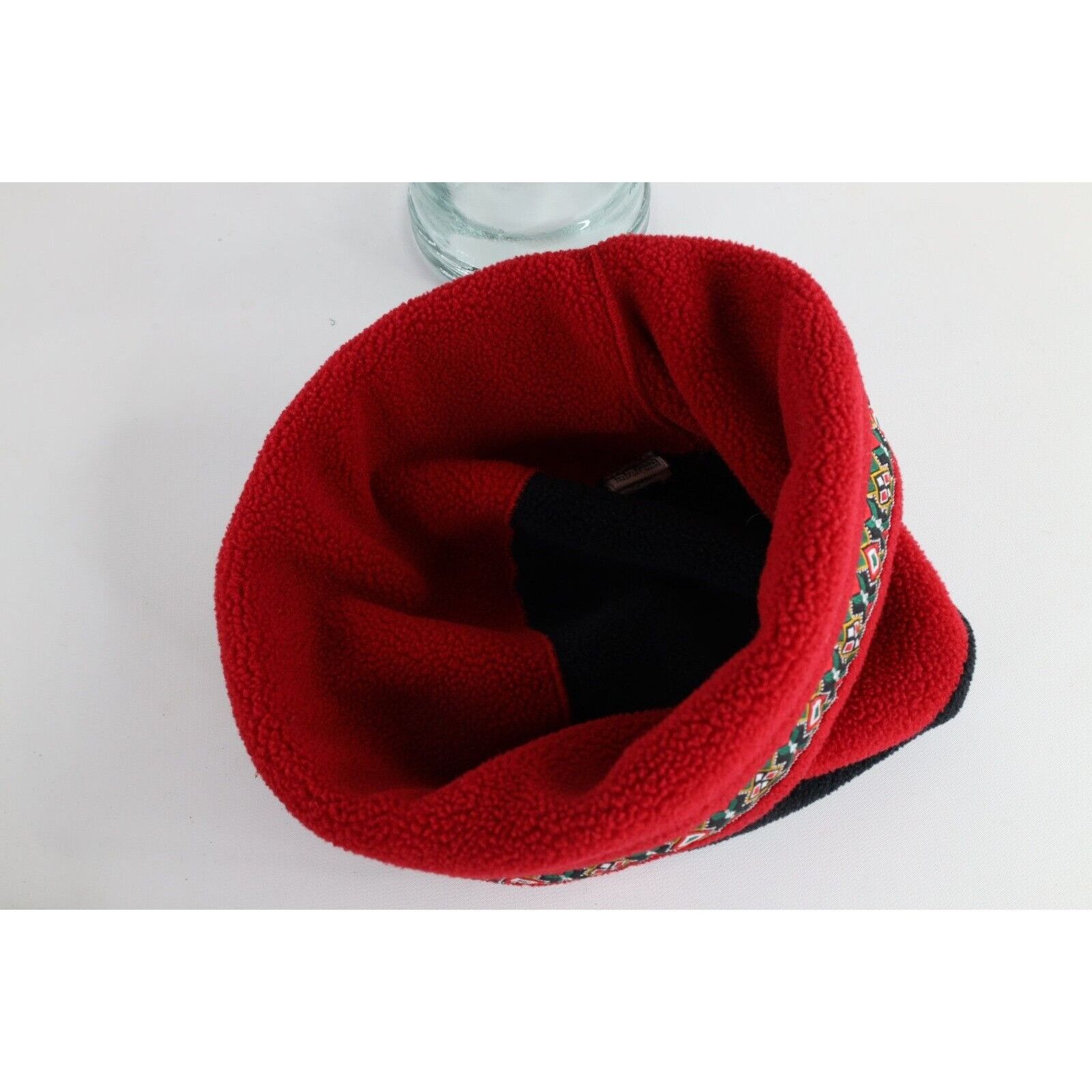 L.L. Bean × Vintage Vintage 90s LL Bean Fair Isle Fleece Cuffed Winter Hat Size ONE SIZE - 6 Thumbnail