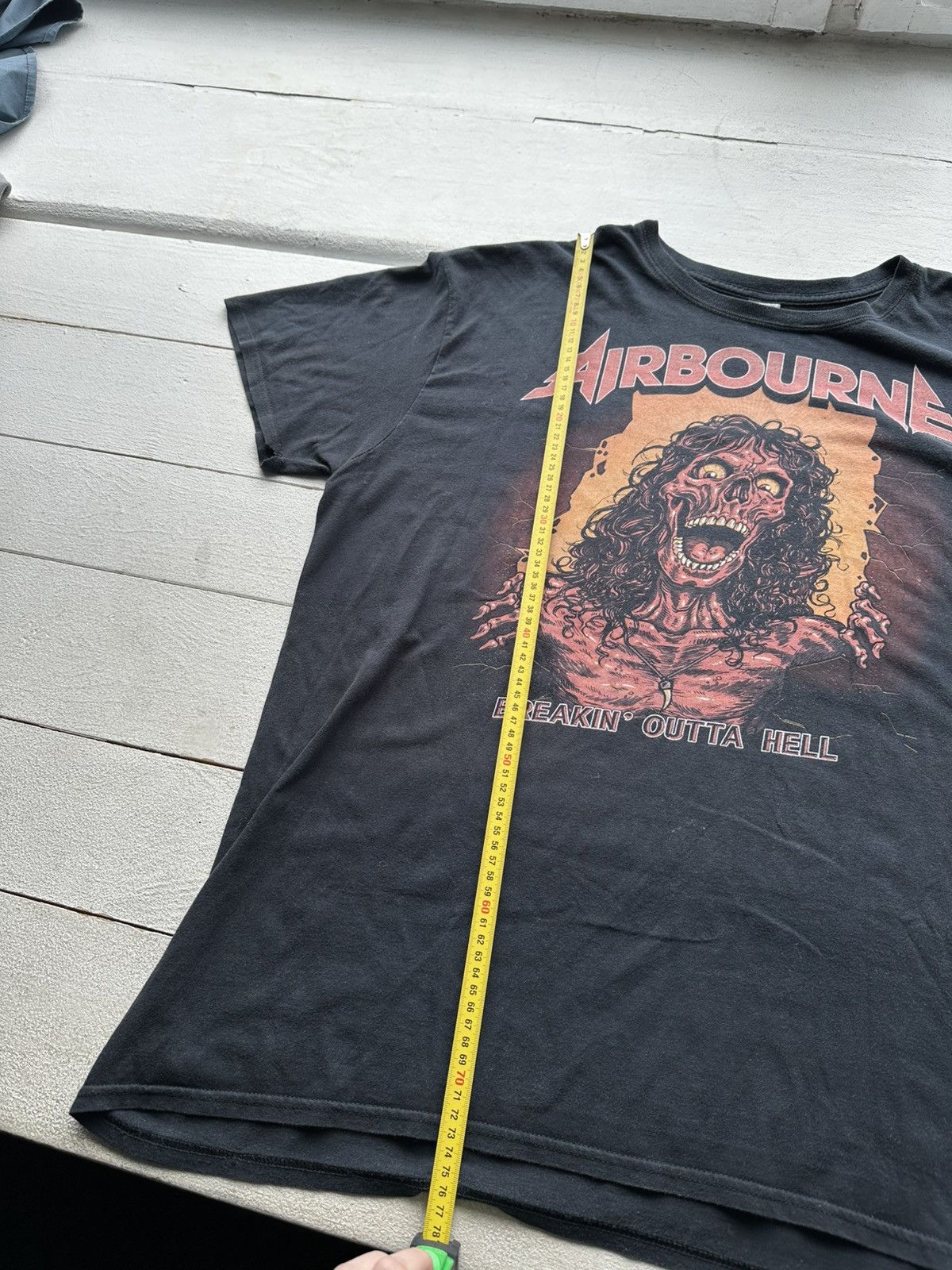 Band Tees RARE🚨 Airbourne 2016 tour t-shirt band tee faded big logo Size US XL / EU 56 / 4 - 6 Thumbnail