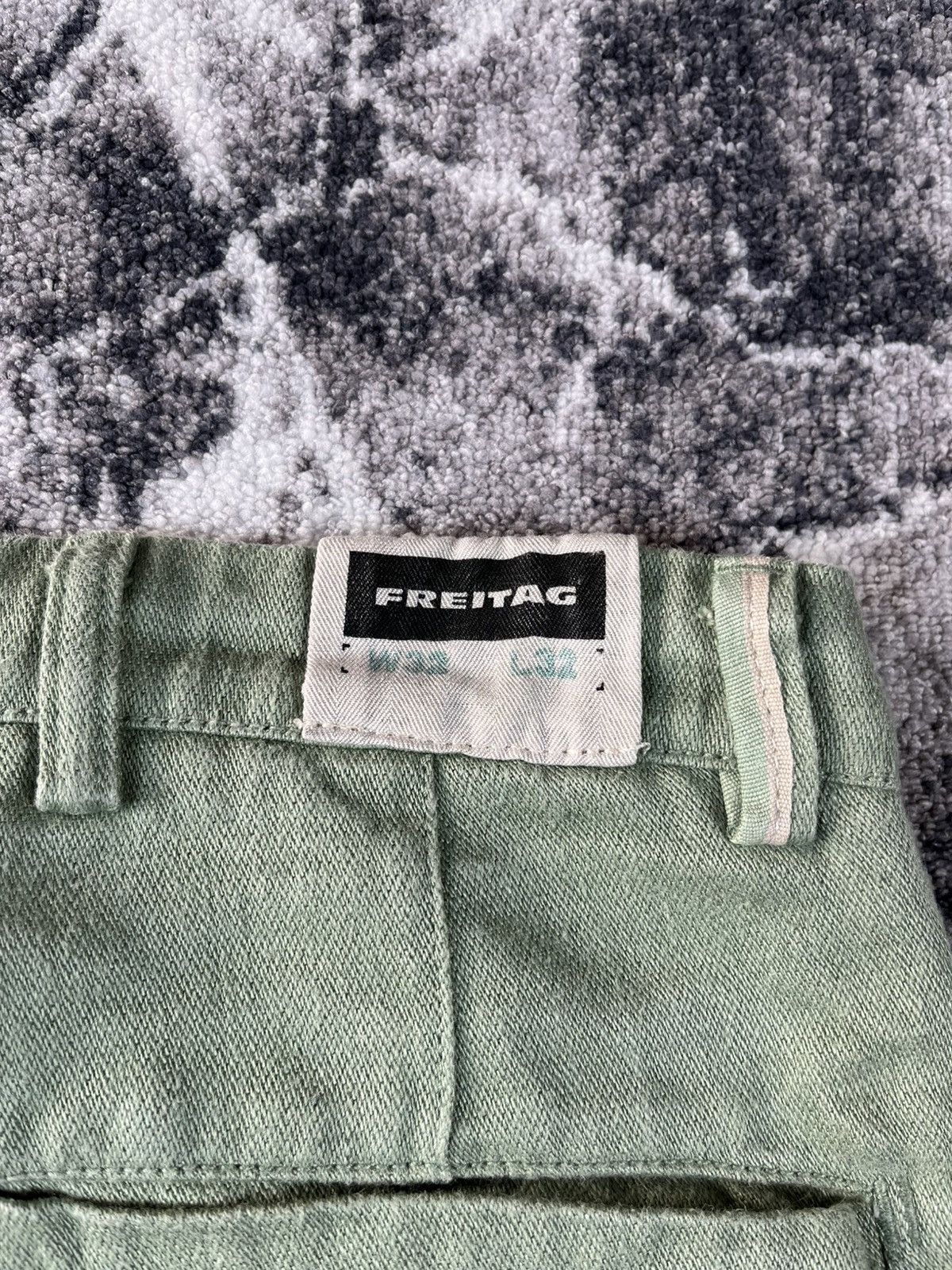 Freitag FREITAG E550 Green Linen Work Pants Size US 32 / EU 48 - 18 Thumbnail