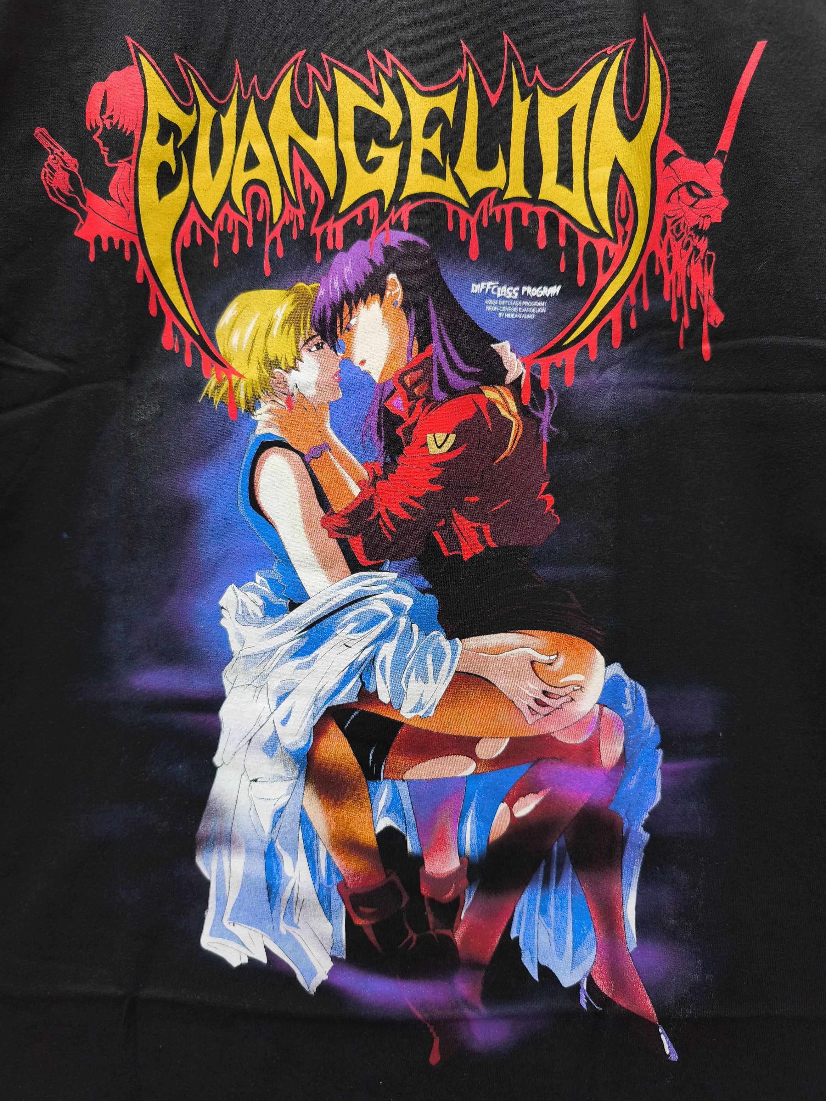 Anime Neon Genesis Evangelion "Love Is Destructive" T-shirt Size US XL / EU 56 / 4 - 2 Thumbnail