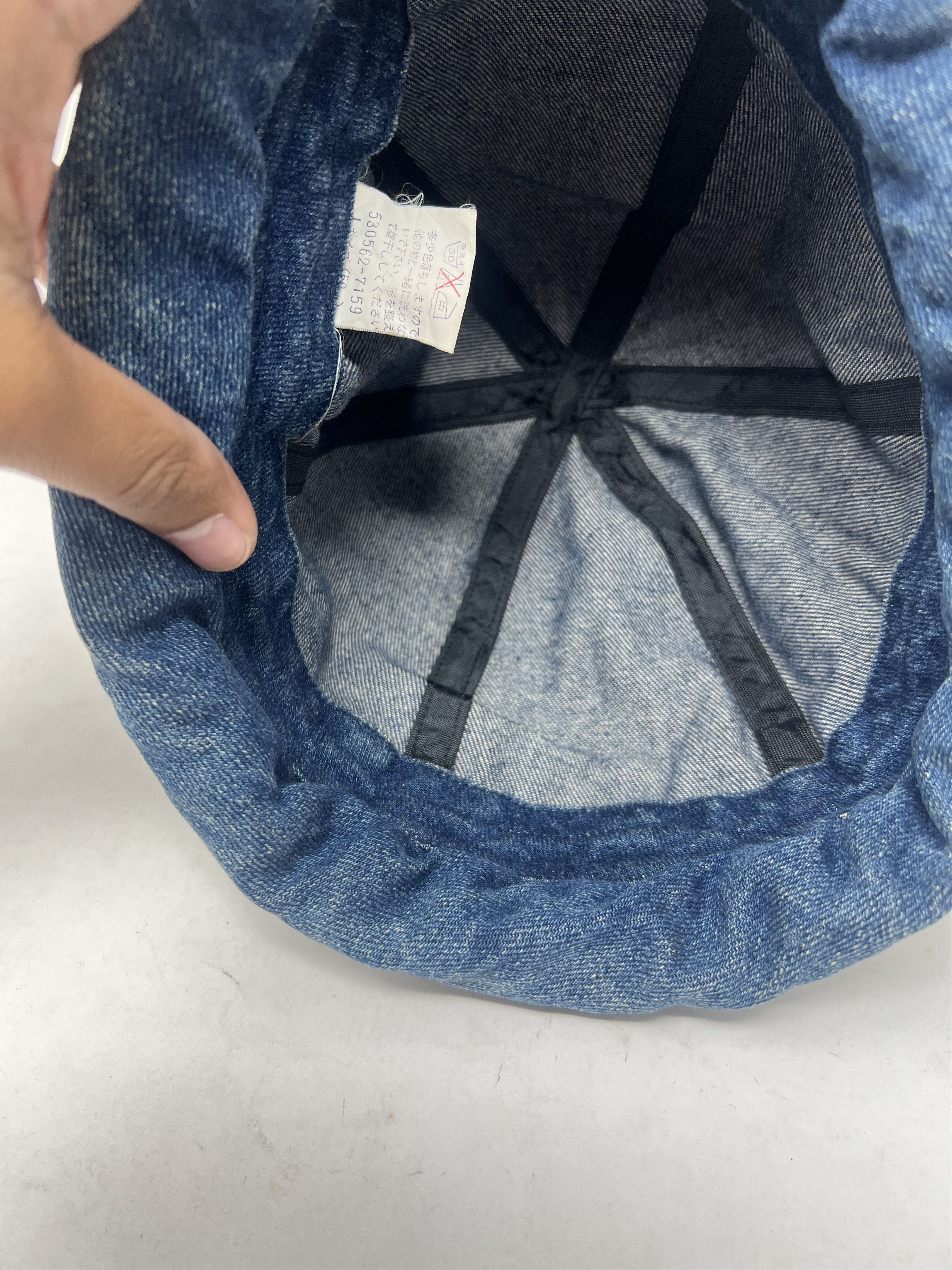 Vintage Denim Light Acid Wash Hat Size ONE SIZE - 9 Thumbnail