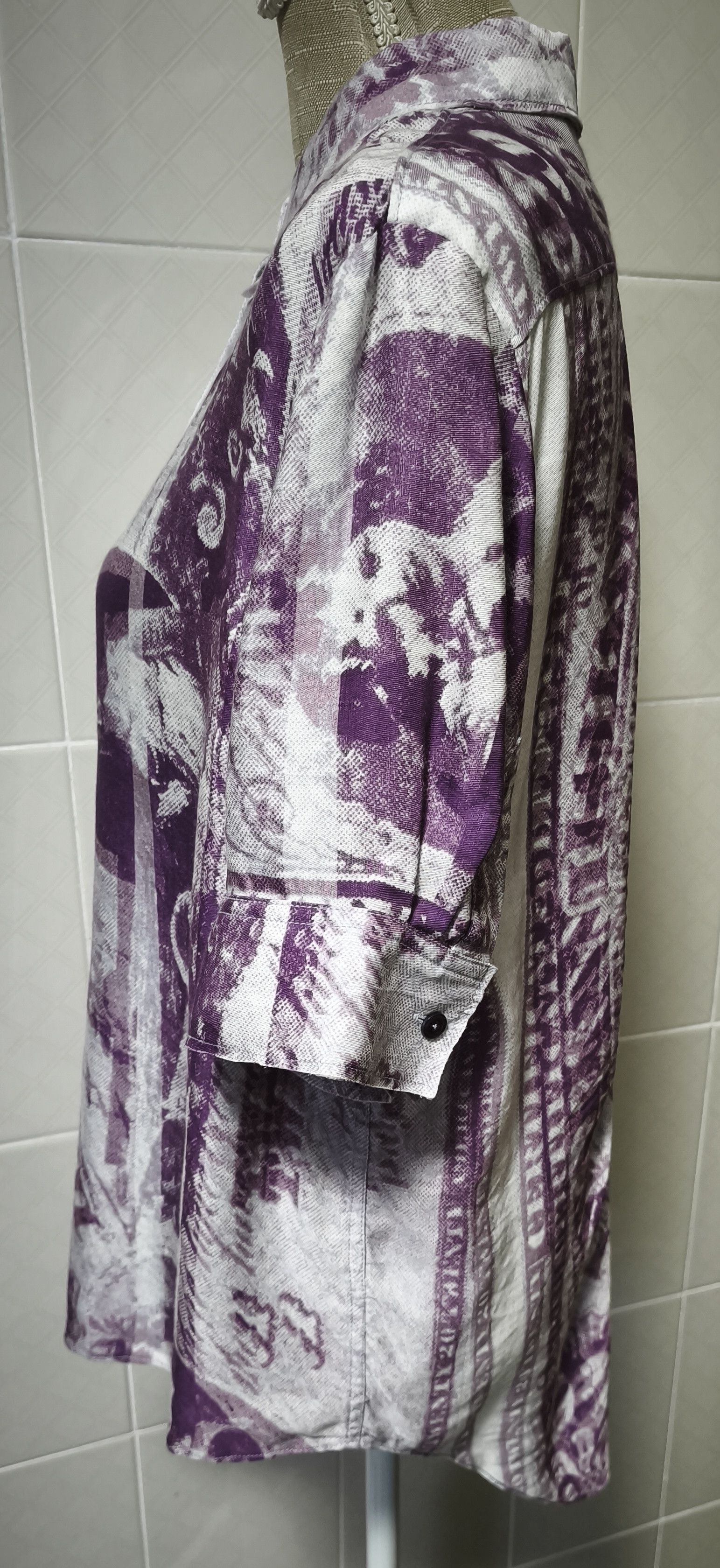 Acne Studios Oversized shirt - dollar bill-inspired print Size M / US 6-8 / IT 42-44 - 11 Thumbnail