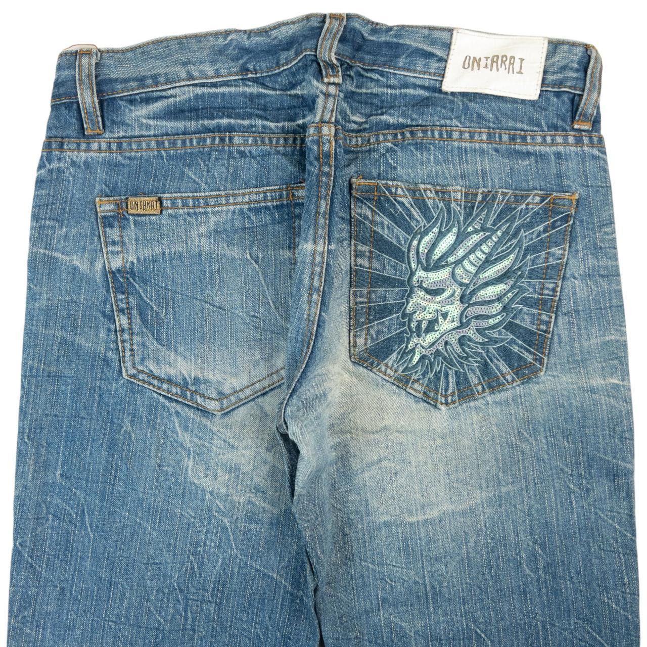 Other Vintage Oniarai Sequin Devil Japanese Denim Jeans Size W30 Size US 30 / EU 46 - 1 Thumbnail