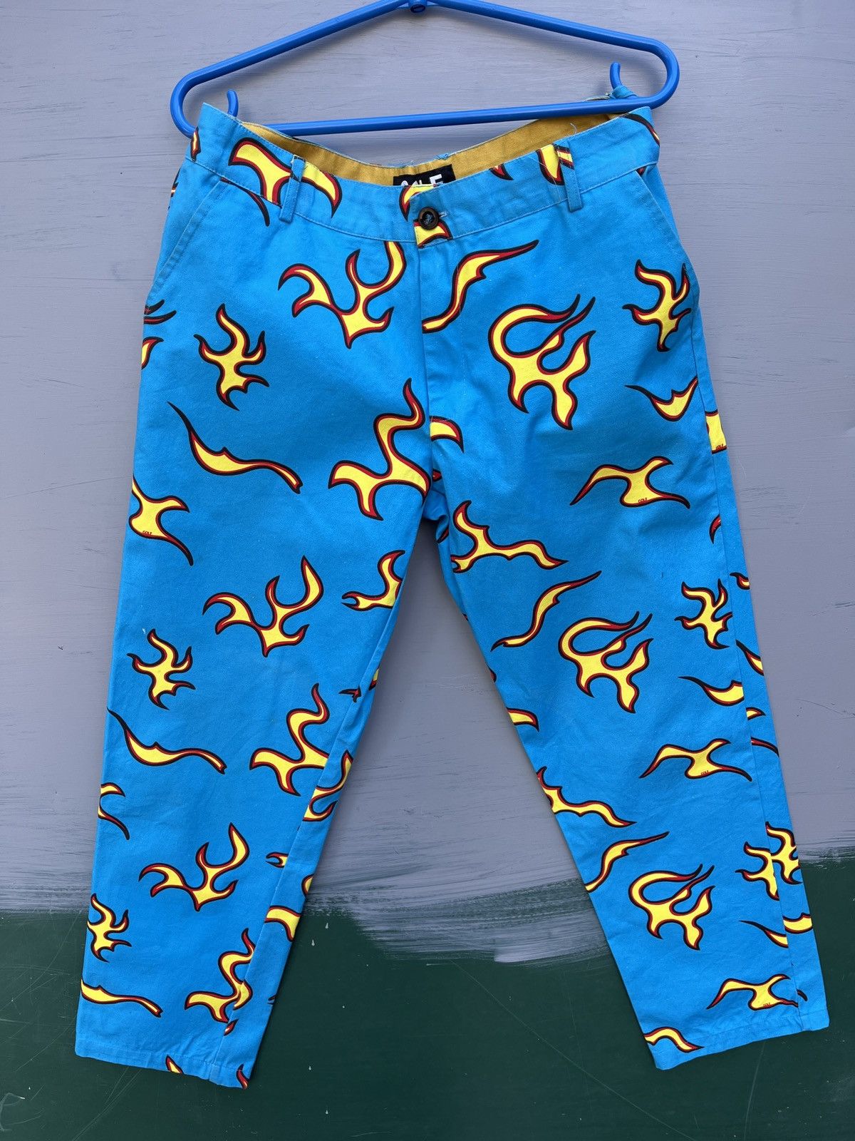 Golf Wang Golf Wang flame pants drip drill opium Tyler streetwear 30 Size US 30 / EU 46 - 1 Thumbnail