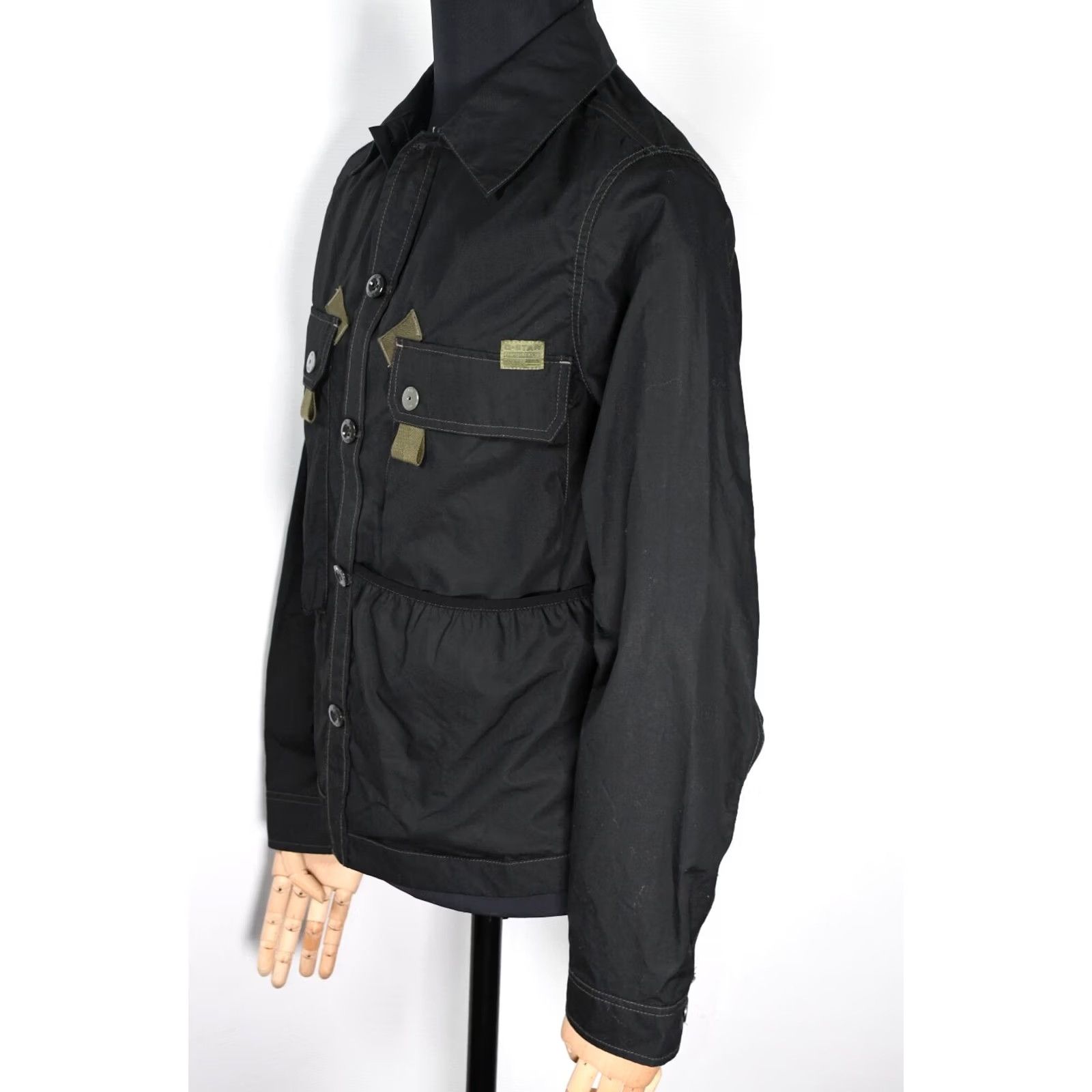 G-Star G-Star Raw Utility Poplin Indoor Jacket Black M Overshirt Pocket Jacket Mens Size US M / EU 48-50 / 2 - 8 Thumbnail