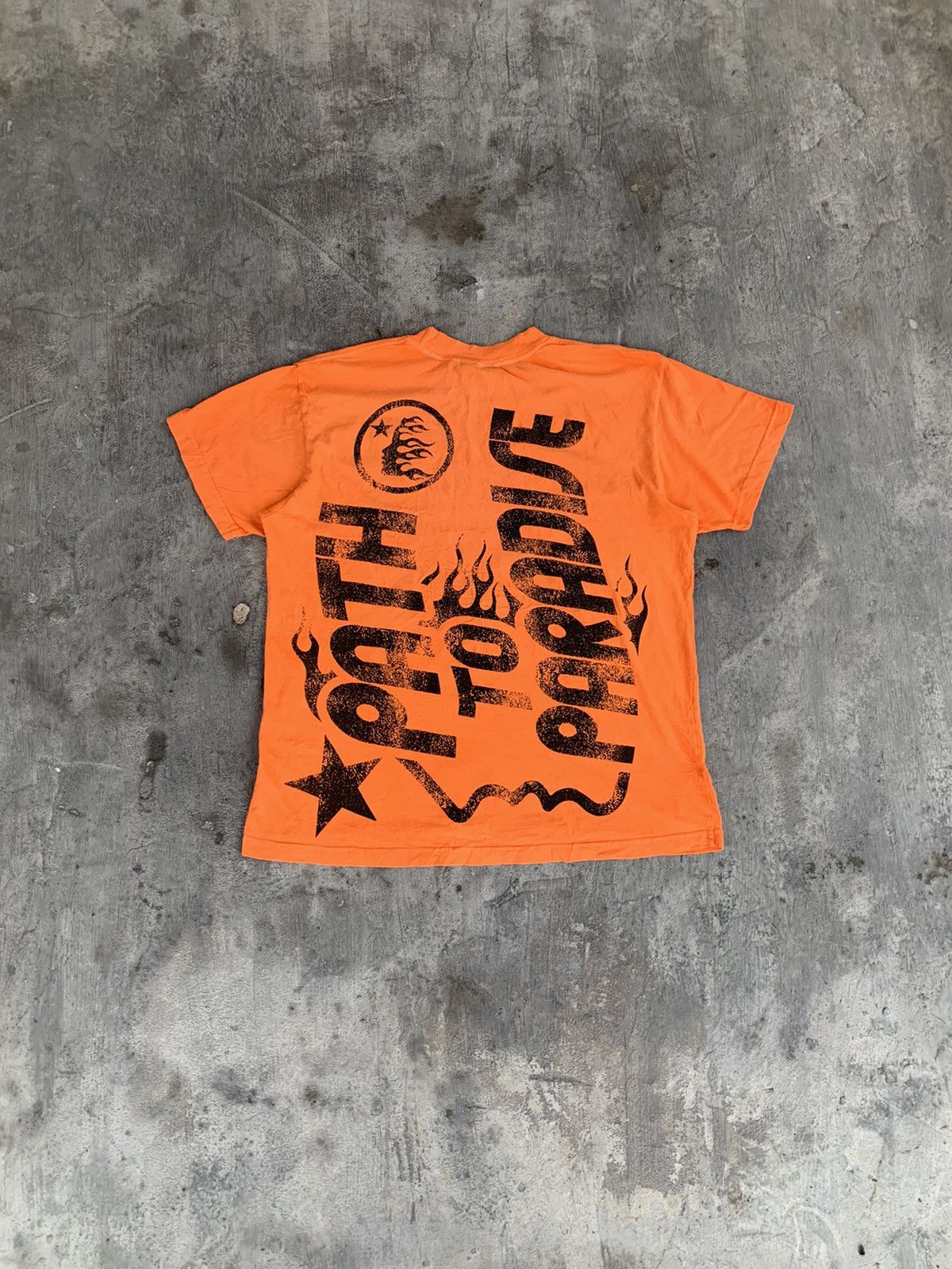HELLSTAR Hellstar Studios Jesus Path To Paradise Orange T-Shirt Size US S / EU 44-46 / 1 - 2 Thumbnail