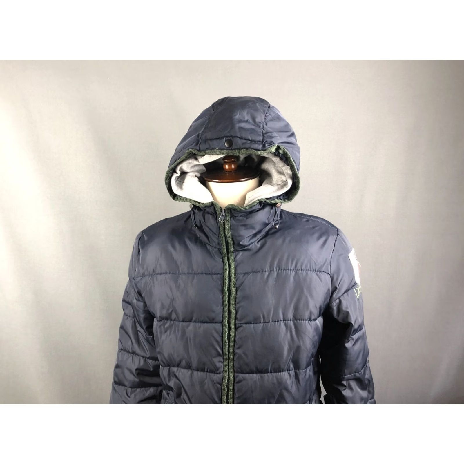 Desigual Desigual Jacket Mens M Blue Full Zip Padded Polyamide Dark Men Size Double Hooded Size US M / EU 48-50 / 2 - 4 Thumbnail