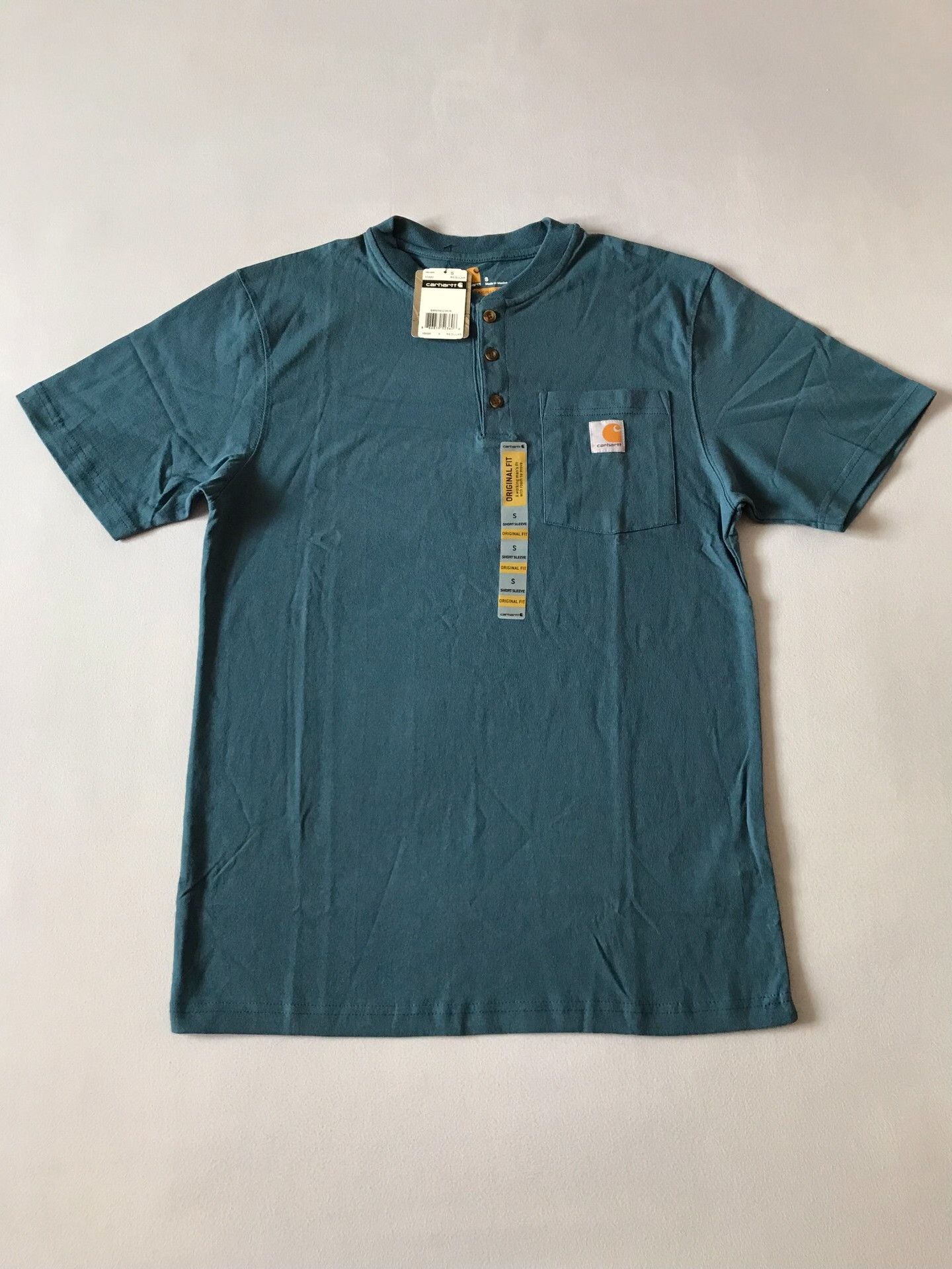 Carhartt Carhartt K84 984 Henley Short-Sleeve T-Shirt Size US S / EU 44-46 / 1 - 1 Thumbnail
