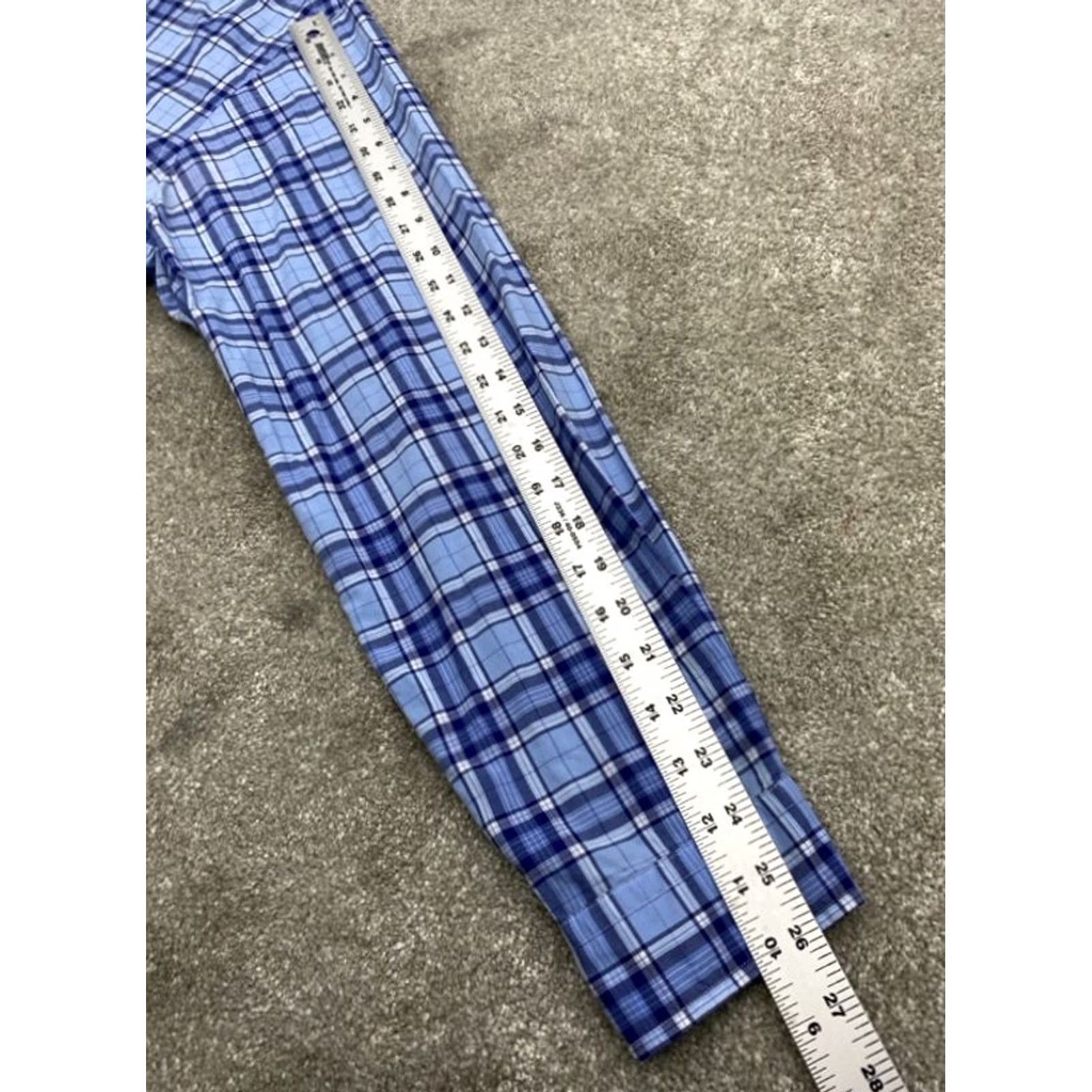 Polo Ralph Lauren VINTAGE Ralph Lauren Shirt Mens XL Long Sleeve Button Up Blue Plaid Classic Fit 5511 Size US XL / EU 56 / 4 - 8 Thumbnail